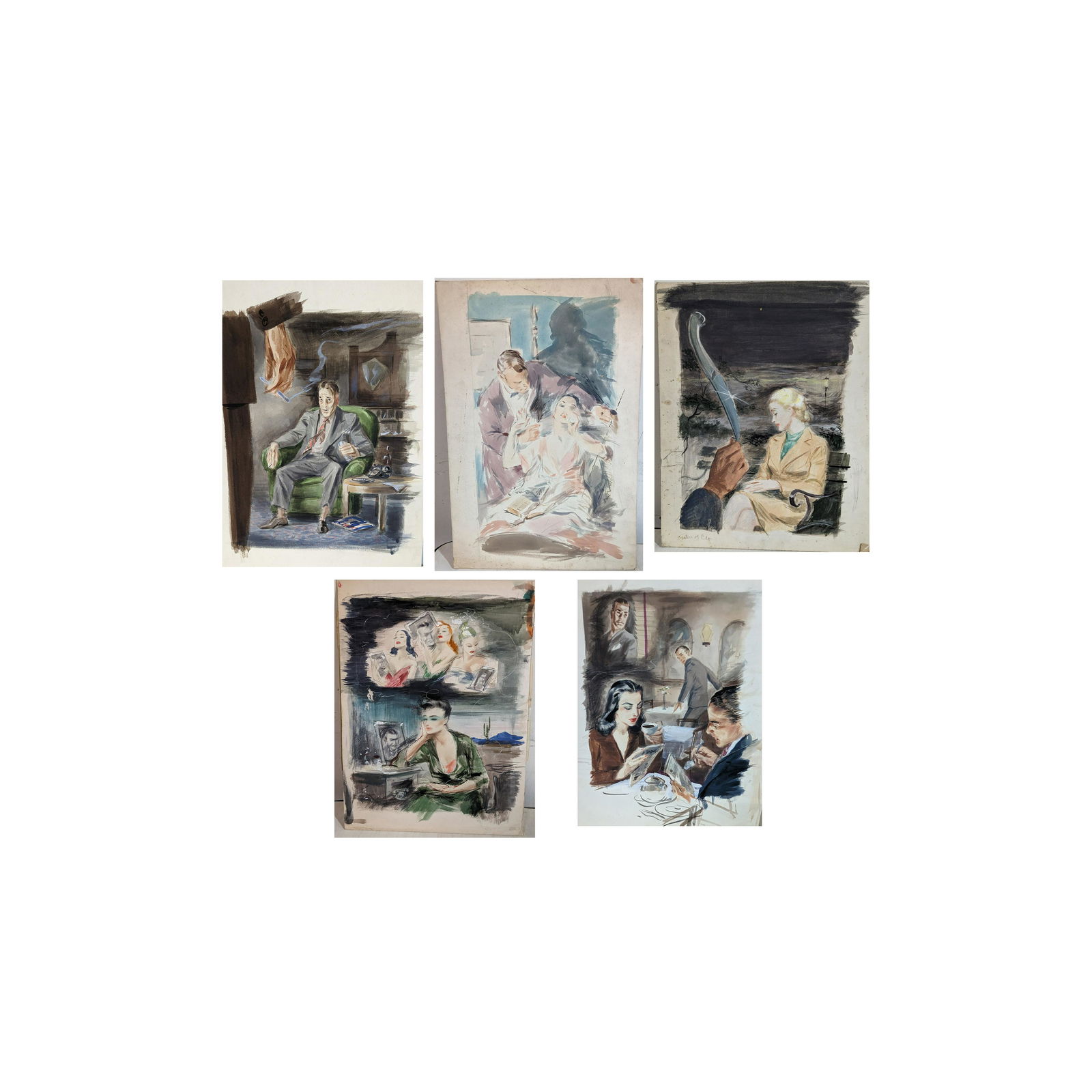 Five "Mad Men"-Style Drawings (1 of 7)