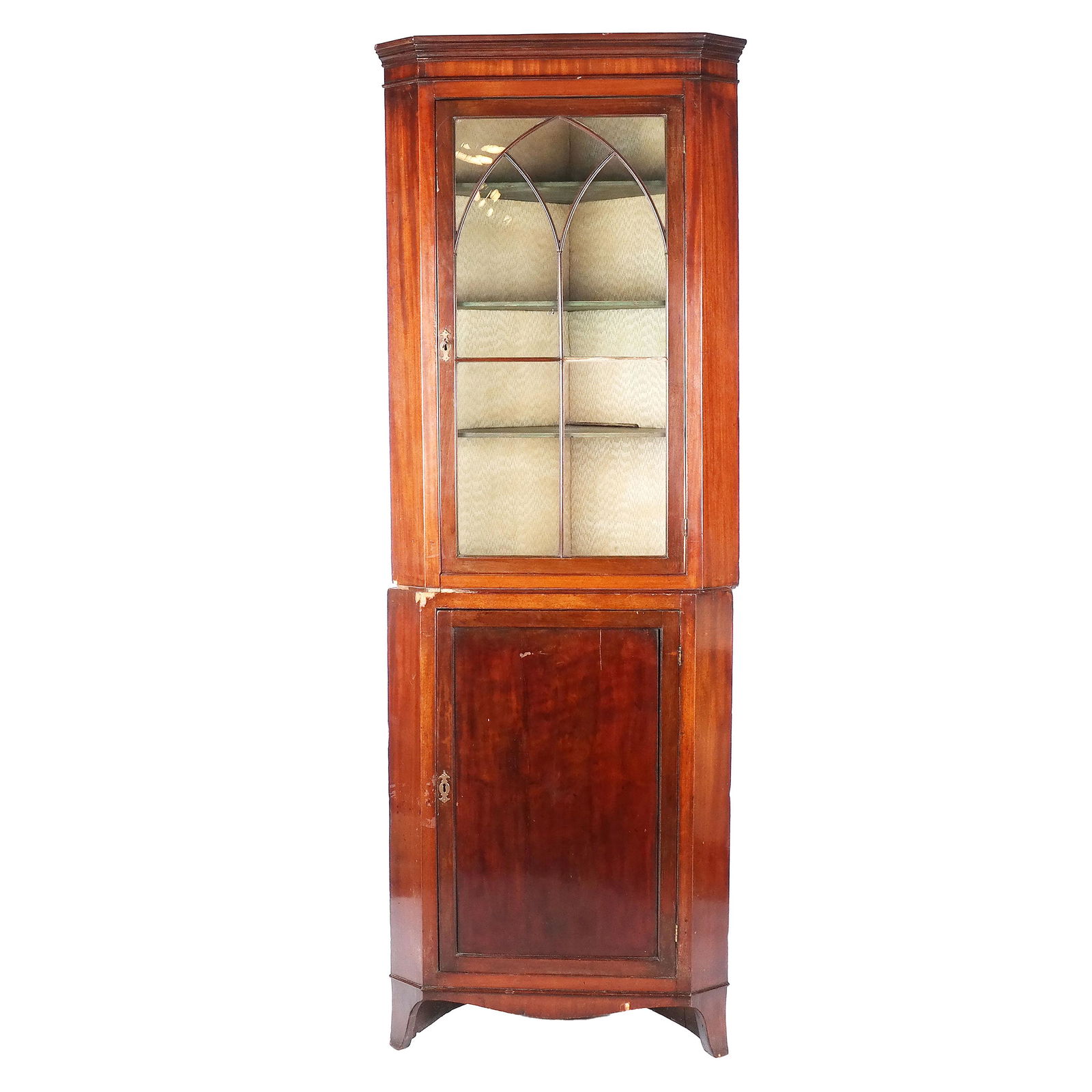 Antique English Corner Cabinet (1 of 11)