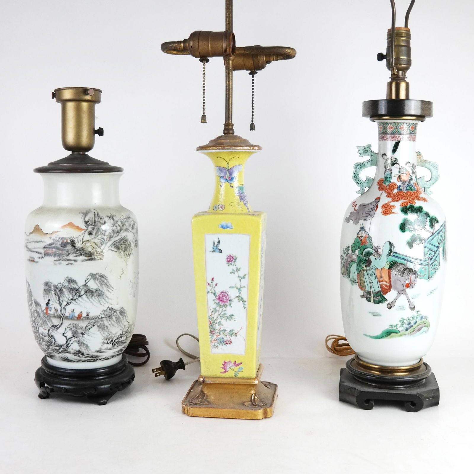 Three Asian Porcelain Lamps (1 of 9)