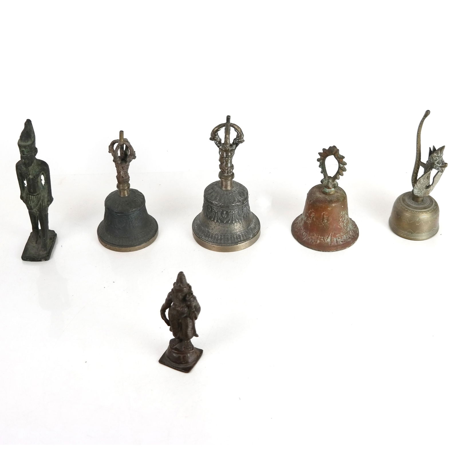 Antique Asian Figures and Bells (1 of 13)