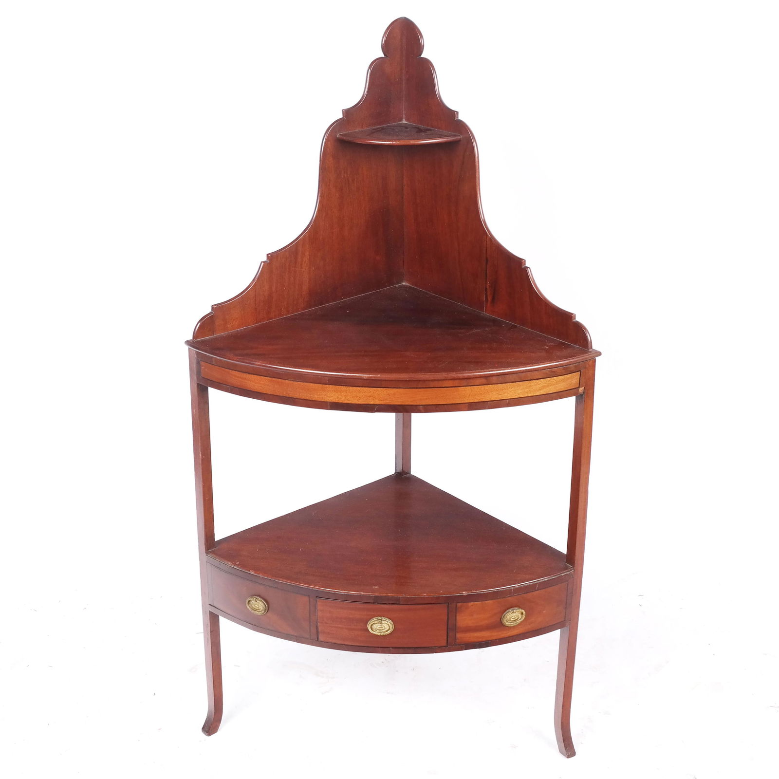 Regency-Style Mahogany Corner Washstand (1 of 5)