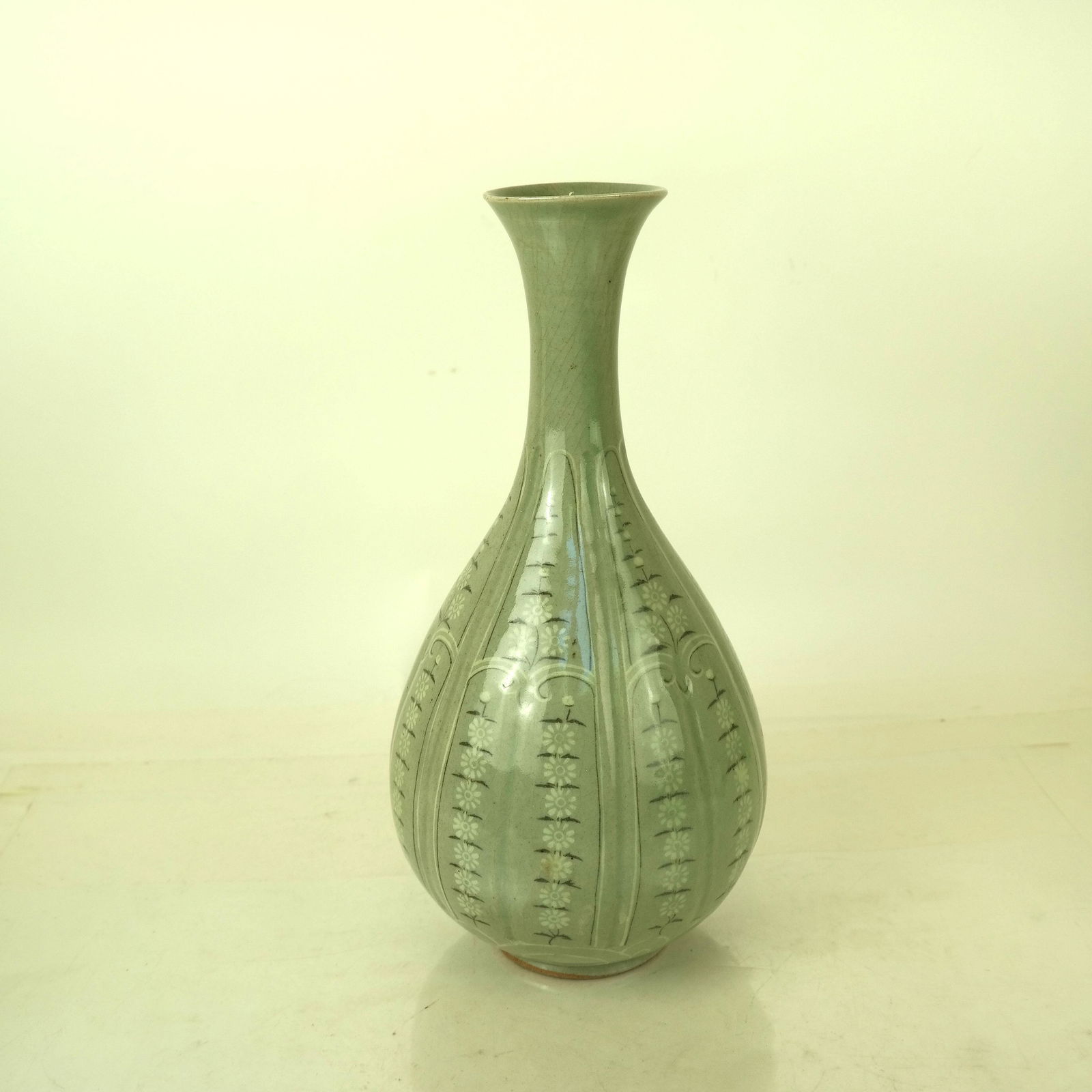 Chinese Celadon Decorated Vase (1 of 5)