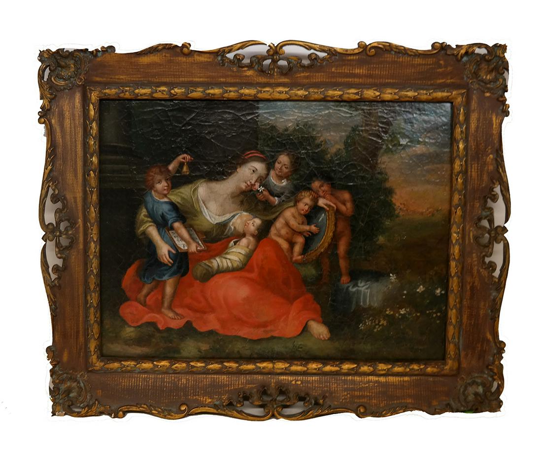 19th C. Italian School - Allegorical Scene - Paint (1 of 7)