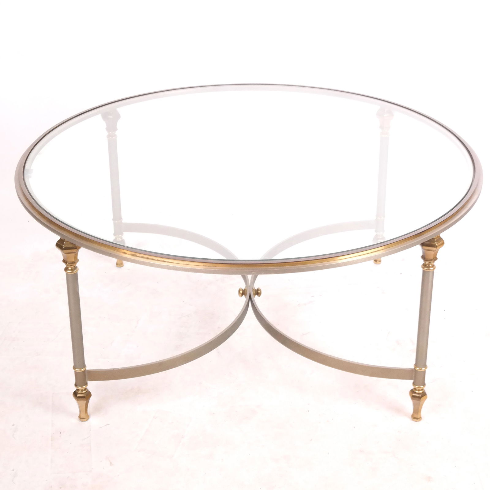 Modern Parcel Gilt Metal Coffee Table (1 of 10)