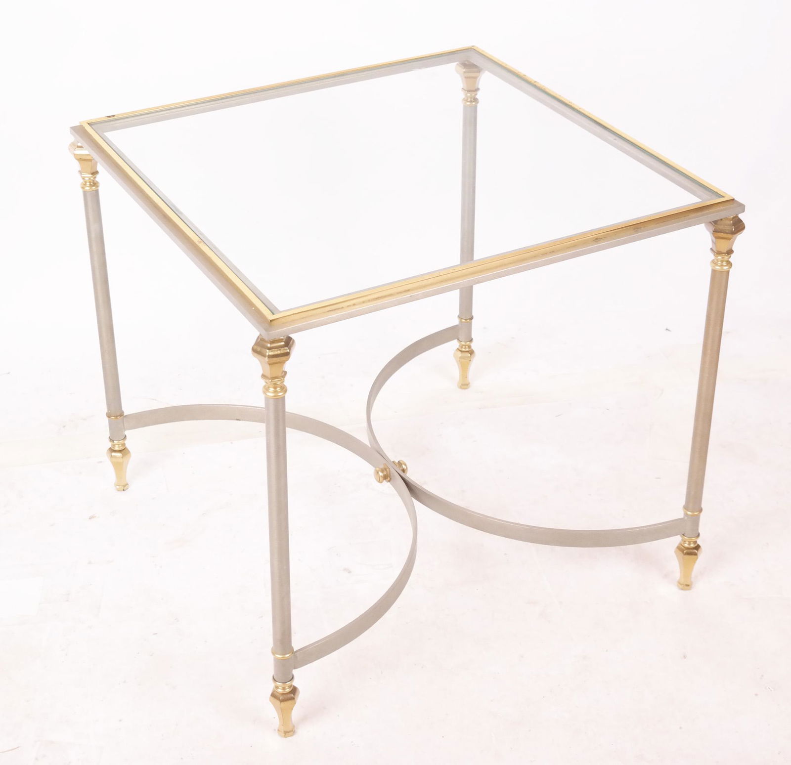 Modern Parcel Gilt Metal End Table (1 of 6)