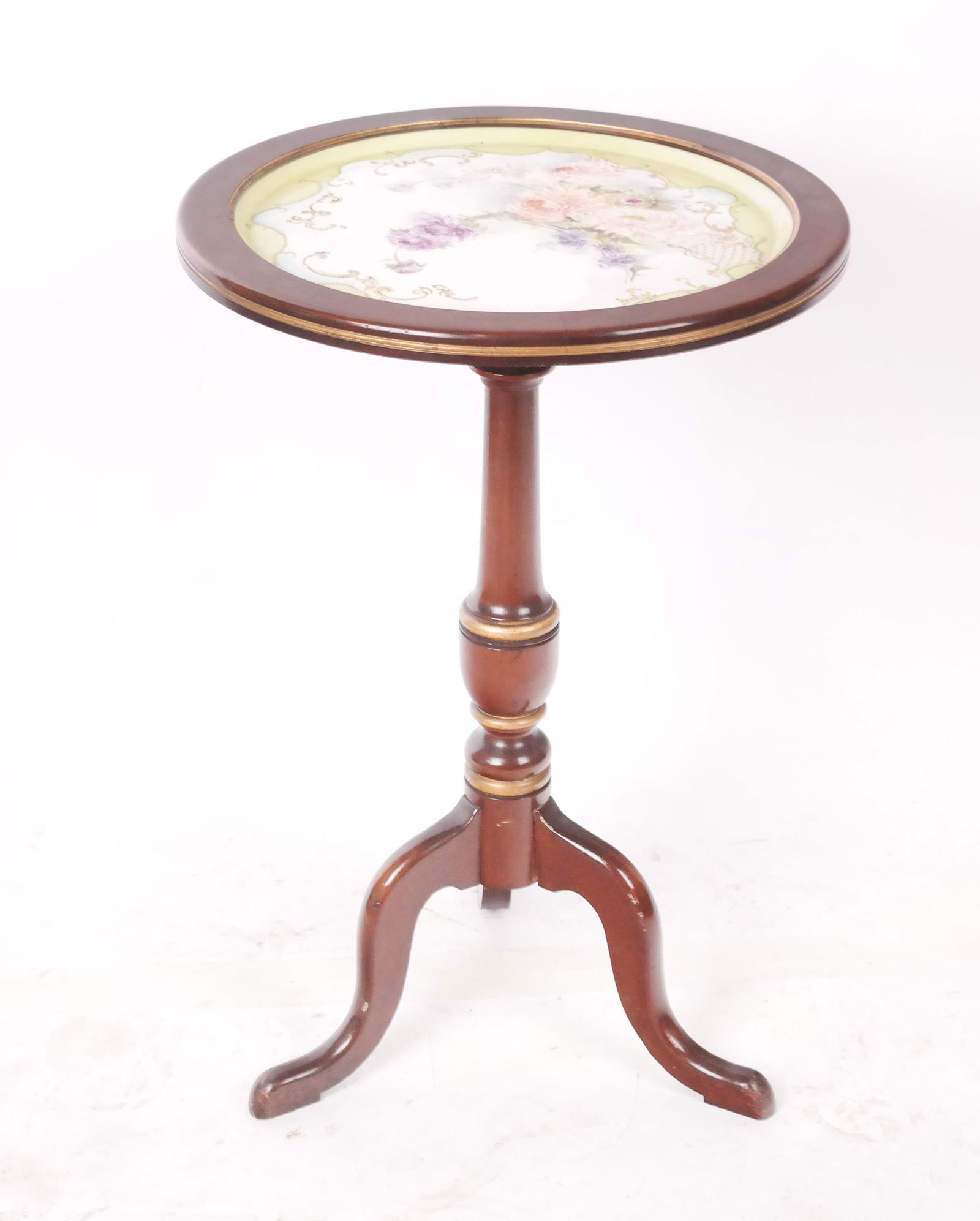 Parcel Gilt Mahogany Tripod Table (1 of 5)