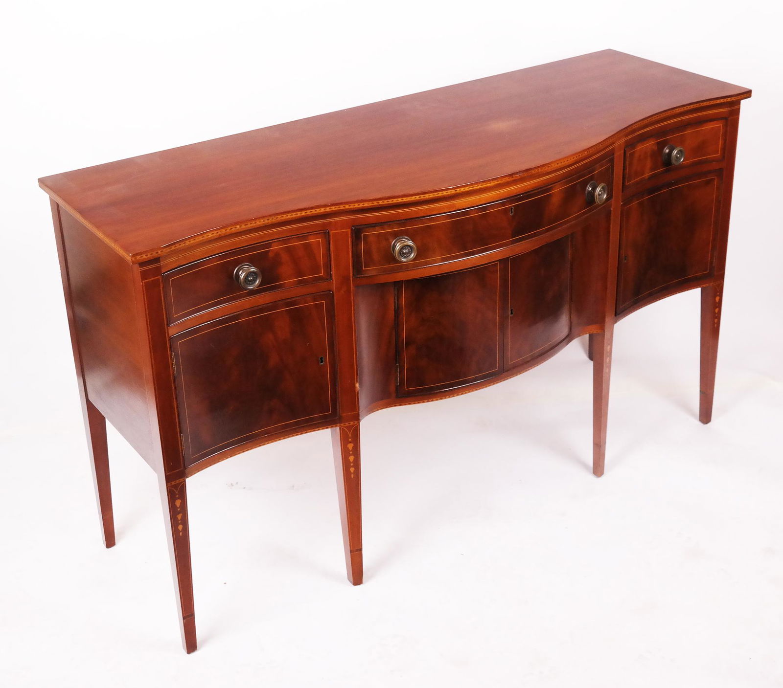 American Federal Inlaid Mahogany Sideboard (1 of 8)