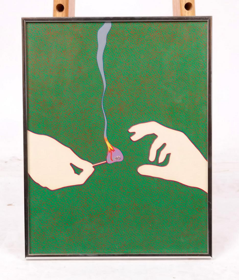 Lucas SAMARAS: "Match" - Silkscreen Print (1 of 7)