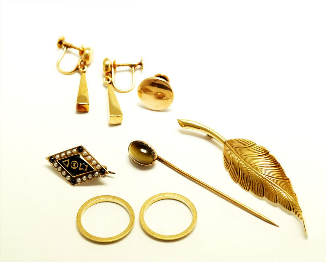 Estate Lot of 14K Yellow Gold Jewelry (1 of 1)