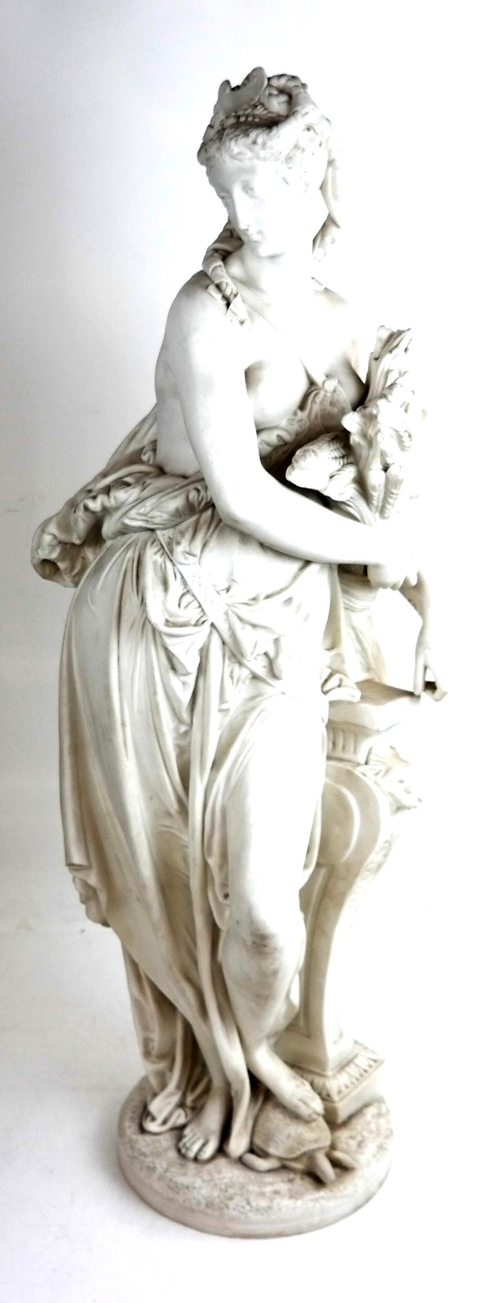 Large Parian Minton Figurine of a Woman (1 of 8)