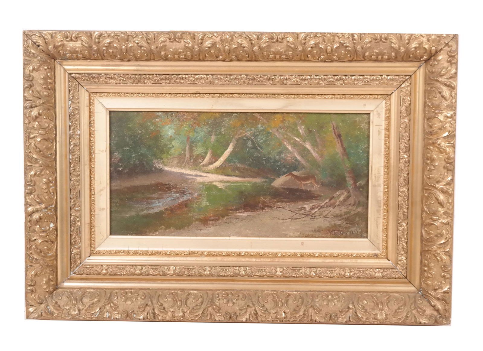 Edward HILL: Forest Scene - Oil Painting (1 of 8)