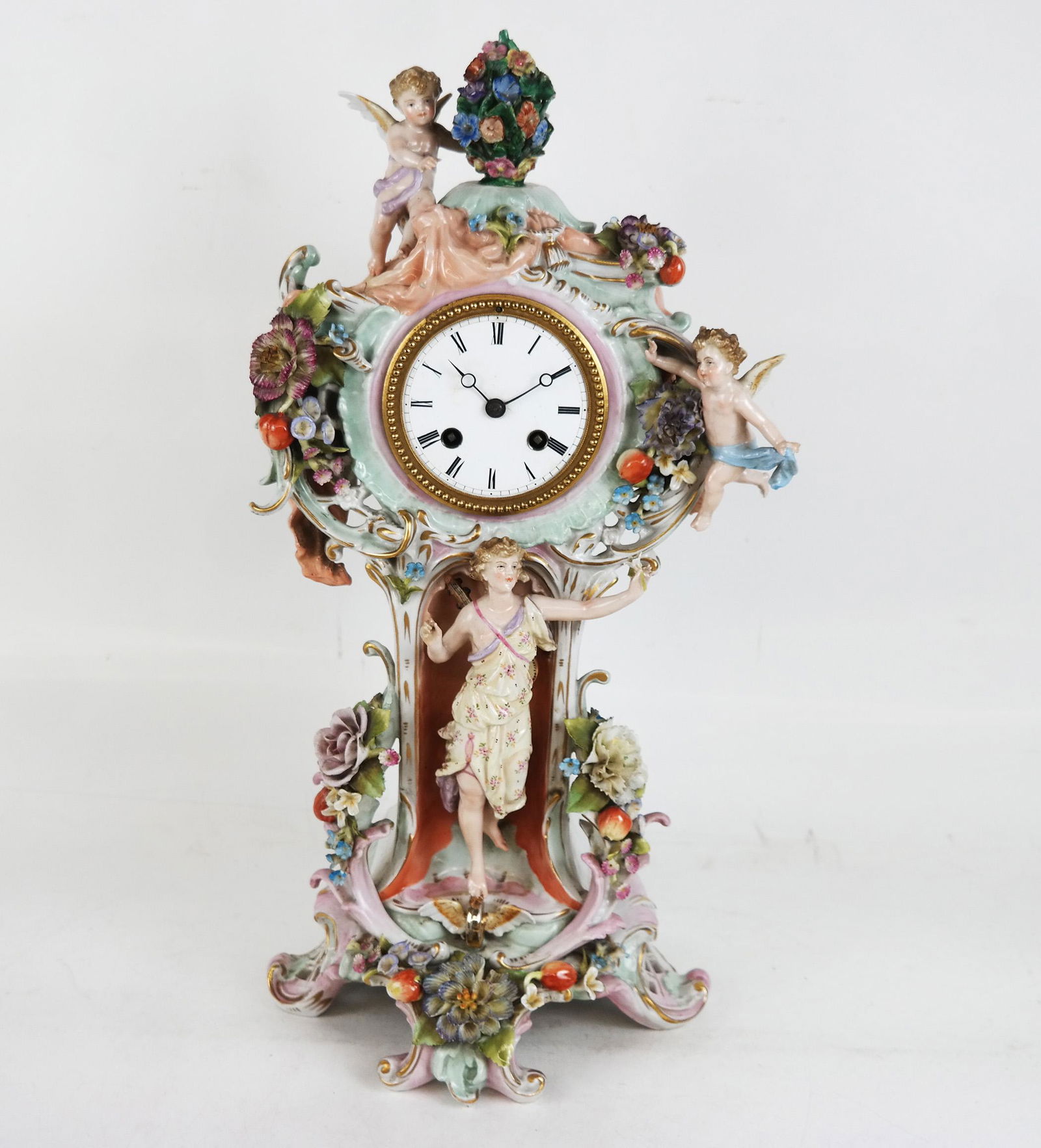 Large German Porcelain Clock (1 of 9)
