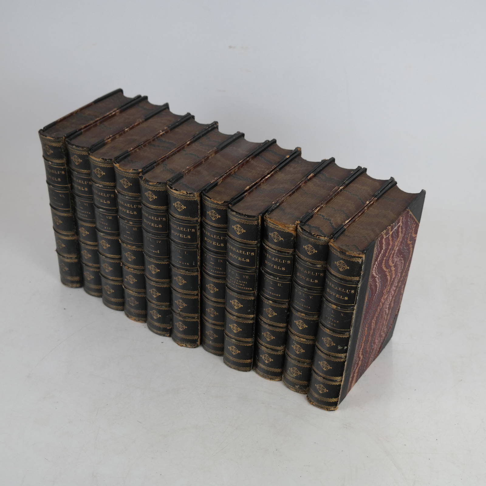 Disraeli's Novels 11 Volumes, Circa 1875 (0851) on Apr 01, 2023