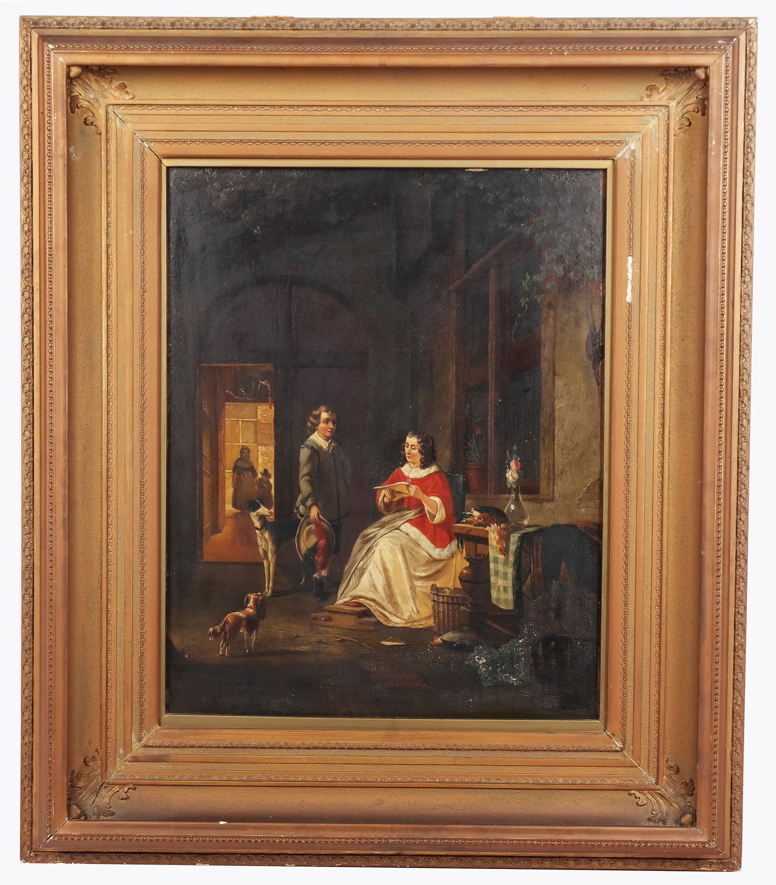 Continental School: Reading the Letter - Oil/Panel (1 of 9)