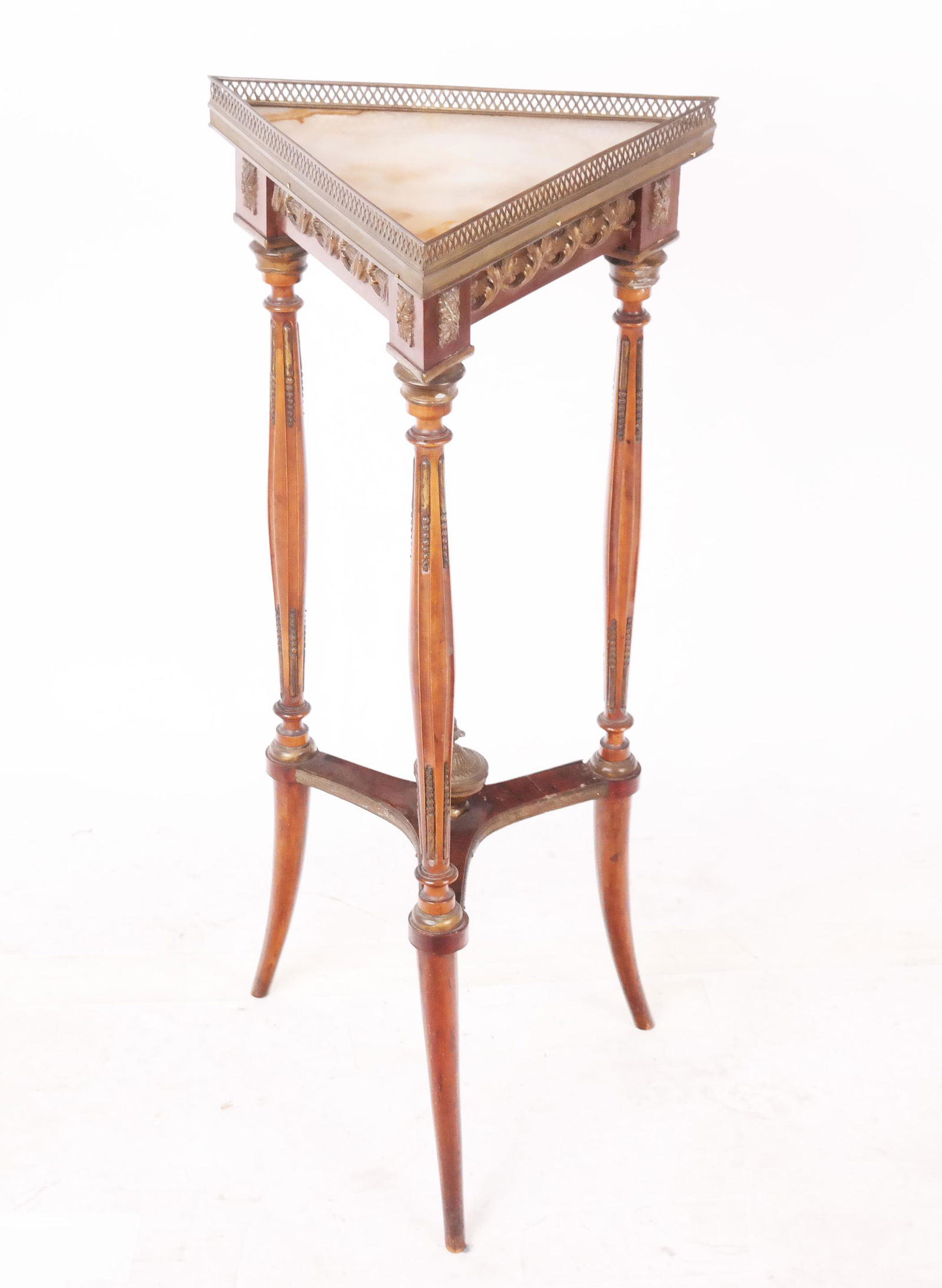 Louis XVI-Style Gilt Bronze-Mounted Side Table (1 of 8)