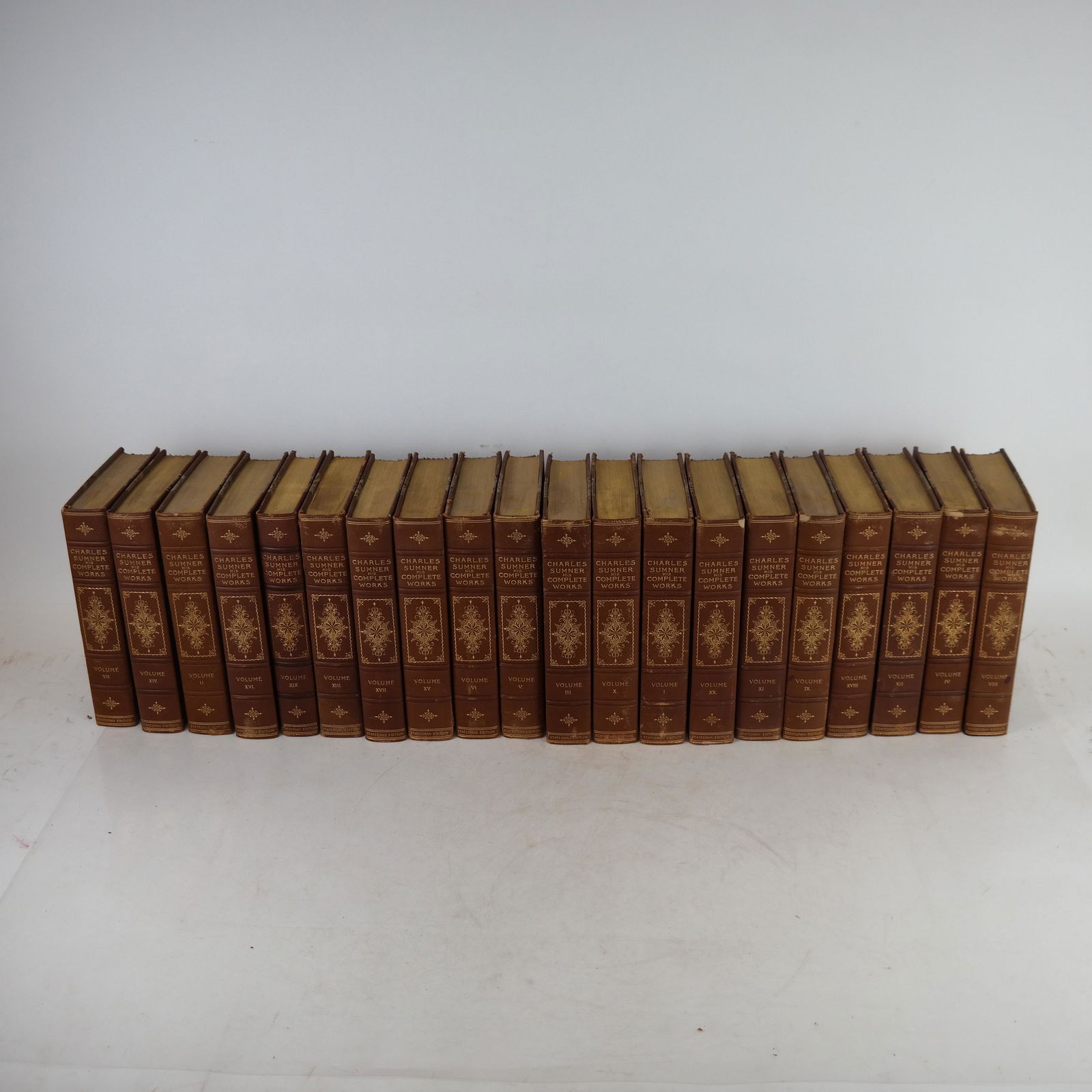 Charles Sumner Works - 20 Volumes, Circa 1900 (1 of 9)
