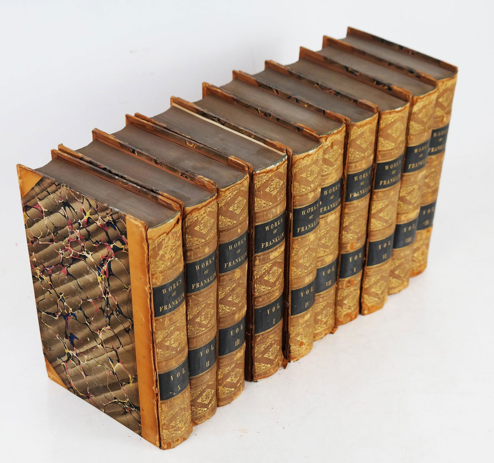 Works of Benjamin Franklin - 10 Vols., Circa 1840 (1 of 10)