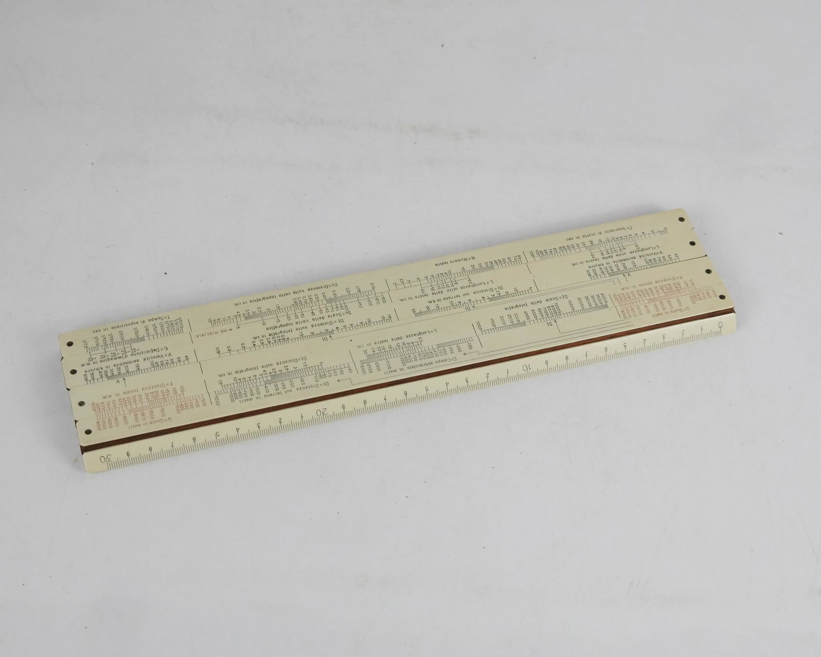 Vintage Italian Slide Rule "B. Rossi - Roma" (1 of 9)