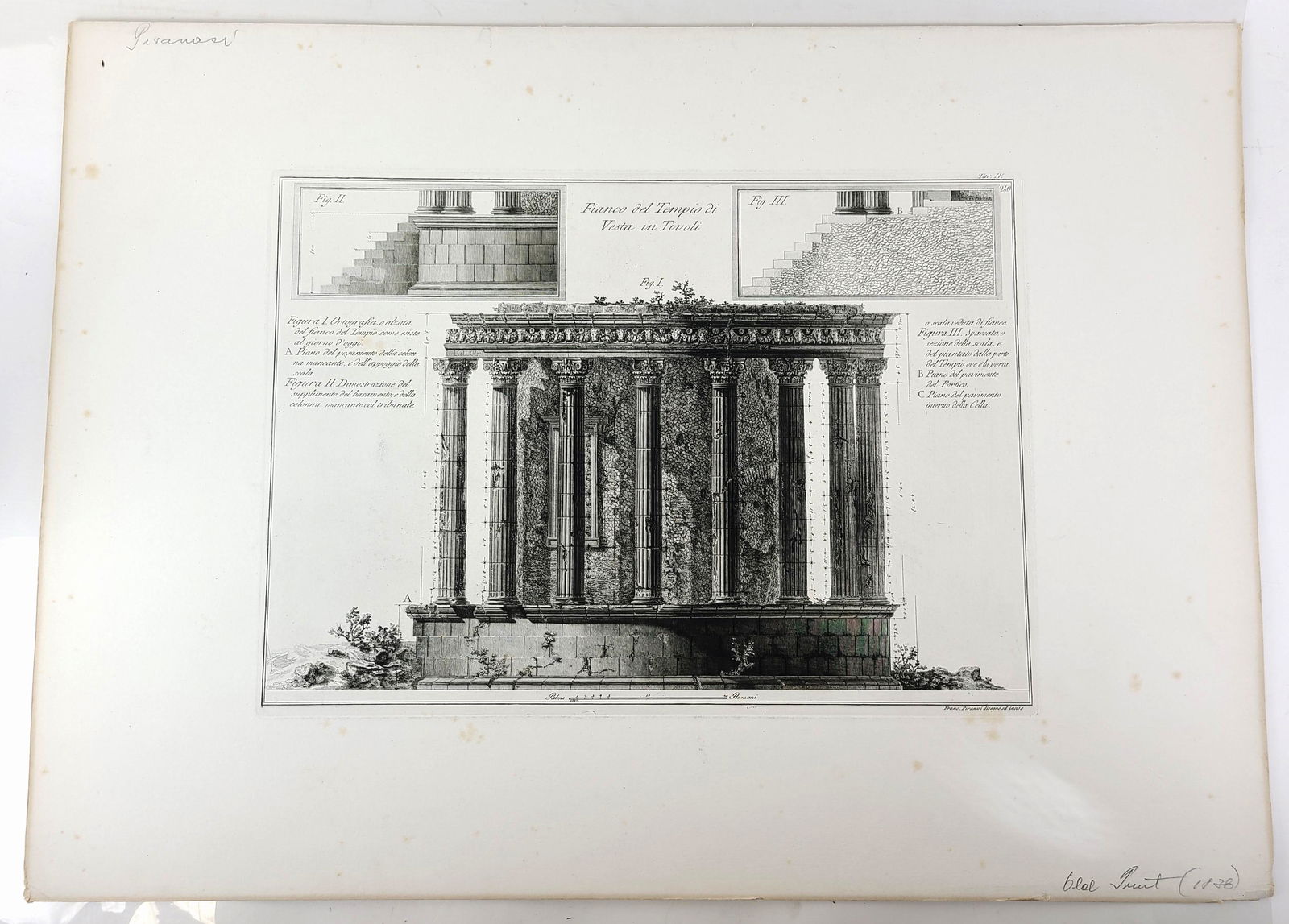 After PIRANESI: "Fianco del Tempio..." - Etching (1 of 16)