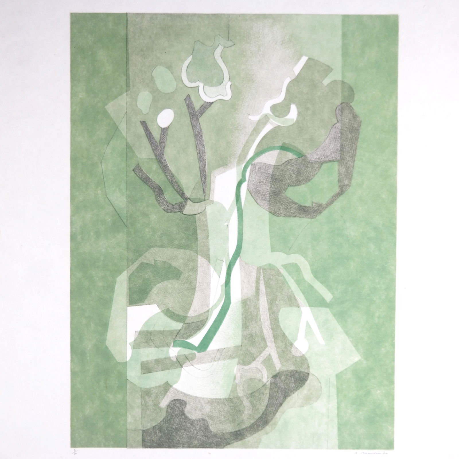 Andre BEAUDIN: Abstract (1970) - Lithograph (1 of 10)