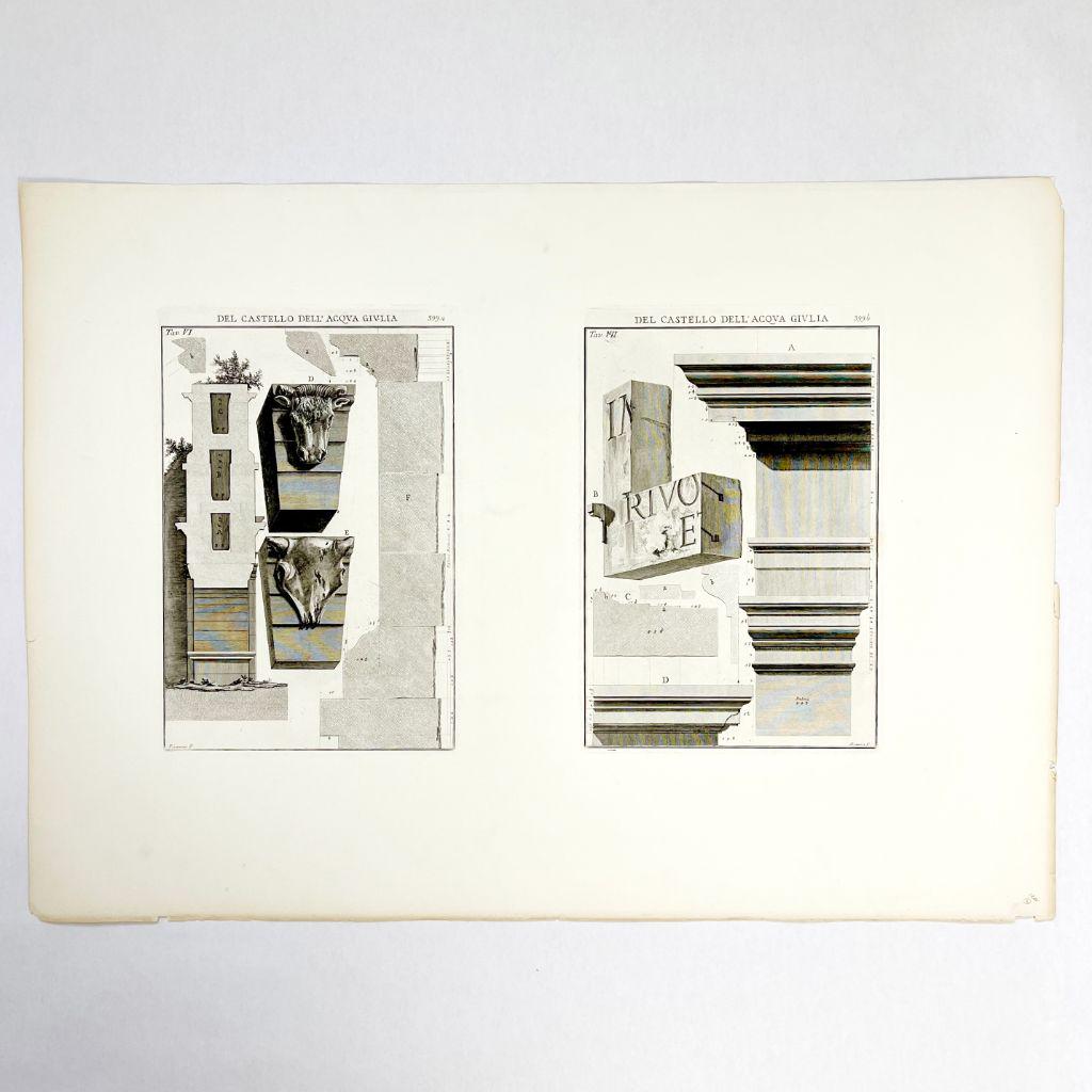 Giovanni B. PIRANESI: "...Acqua Giulia" - Etching (1 of 11)