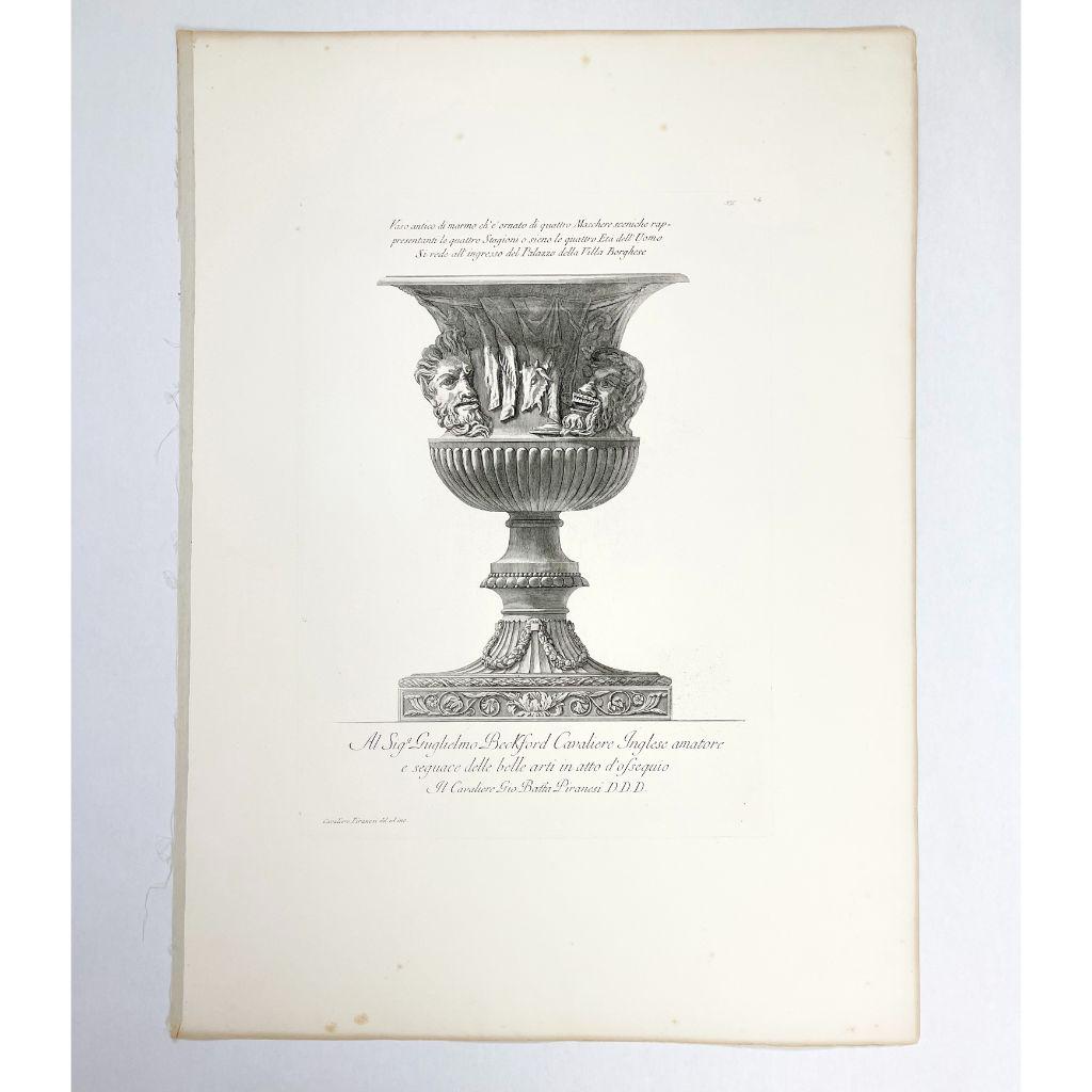 Giovanni B. PIRANESI: "Vaso Antico..." - Etching (1 of 6)