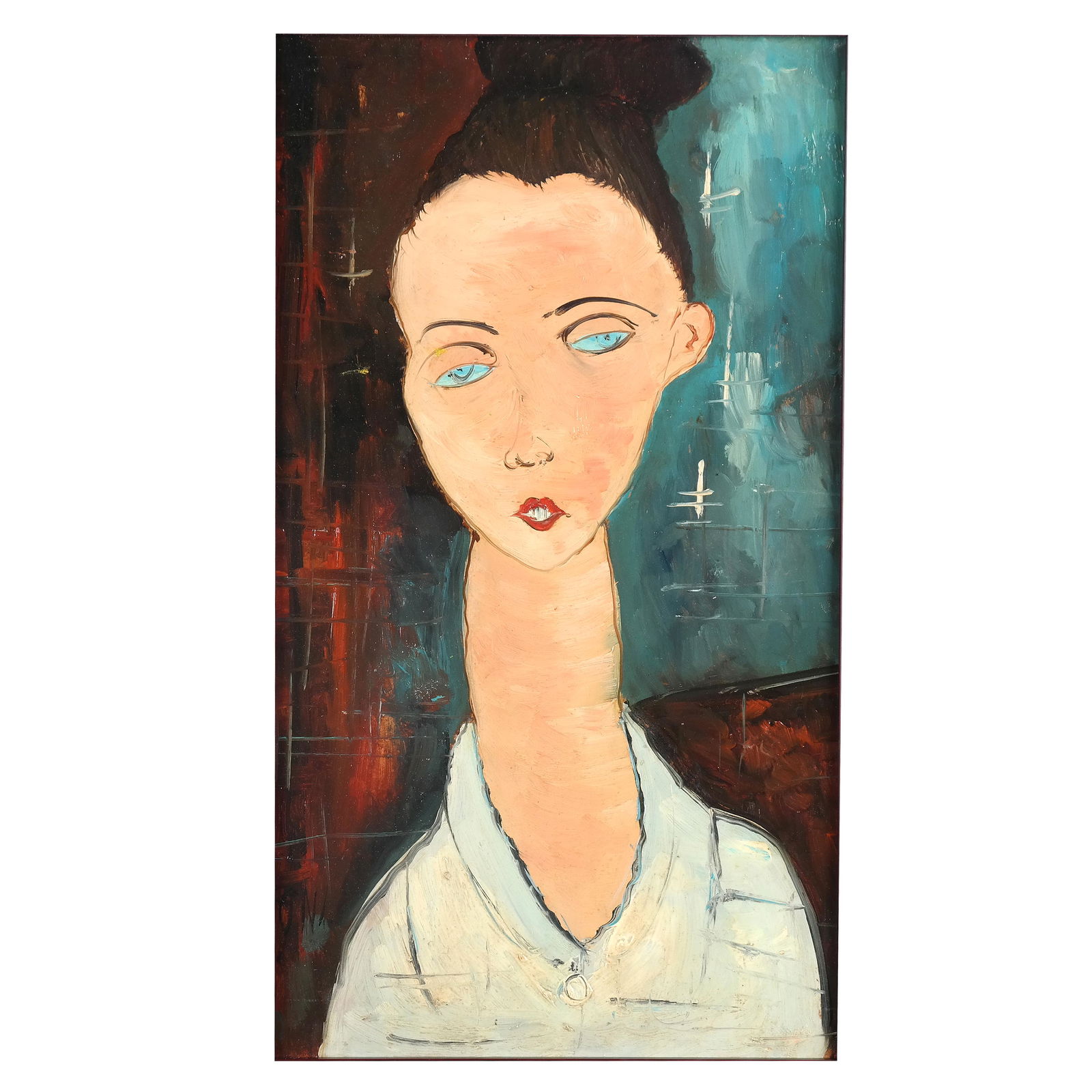 Franco LISI: "Espressione" (1984) - Oil/Panel (1 of 7)