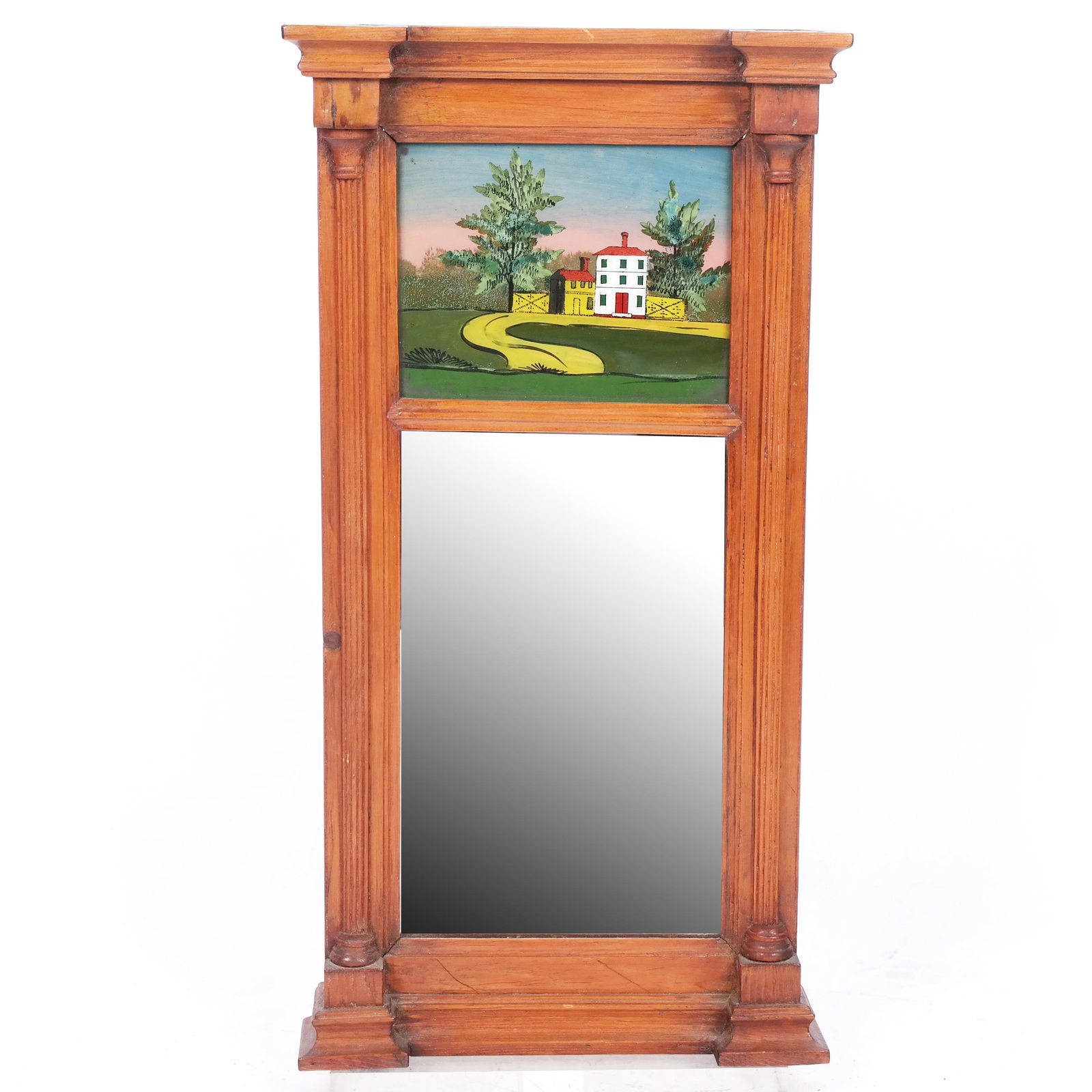 Early 19th C. Painted American Mirror (1 of 6)