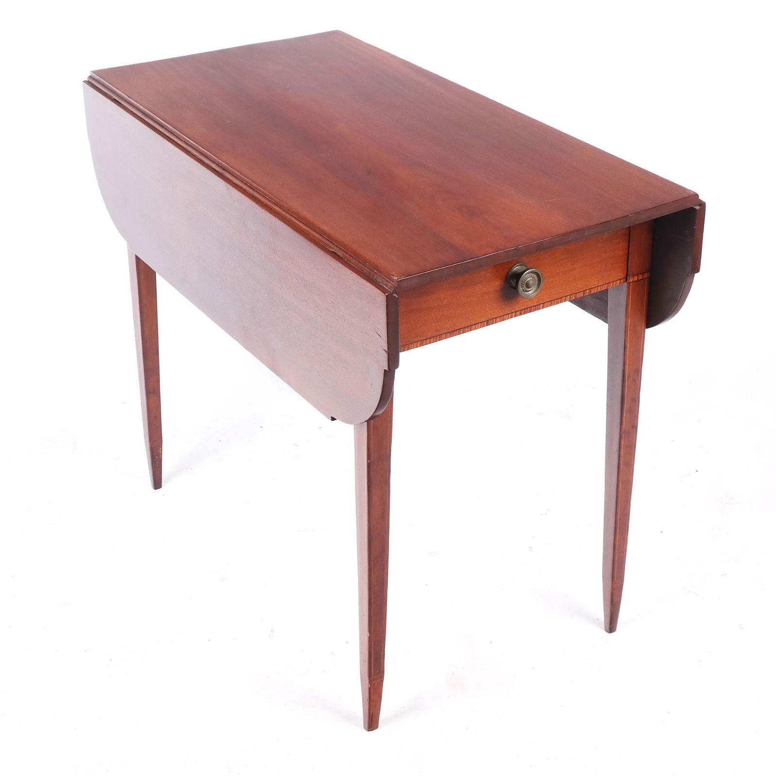 19th C. Regency Inlaid Mahogany Pembroke Table (1 of 6)