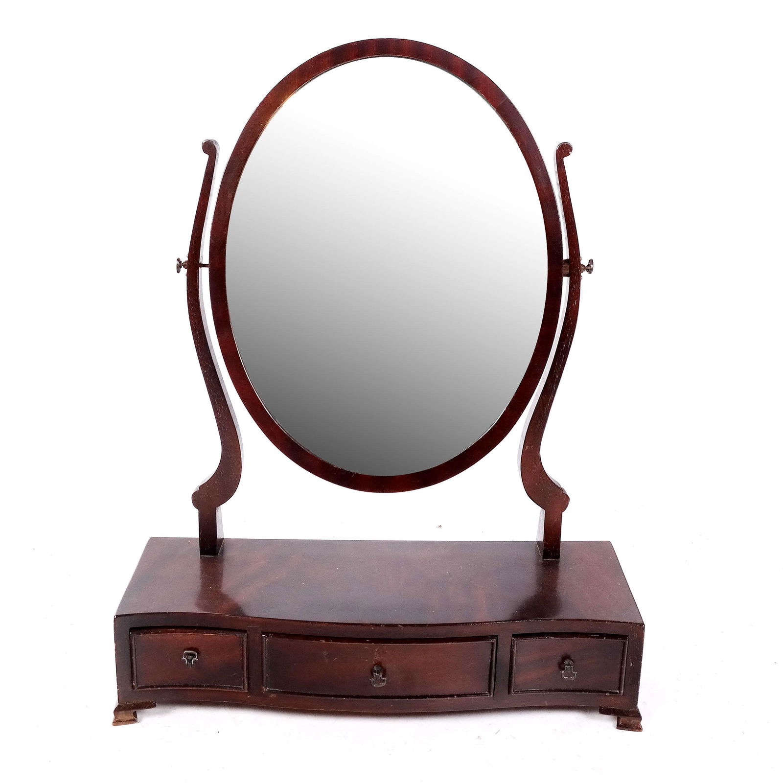 Mahogany Shaving Mirror with Drawers (1 of 7)