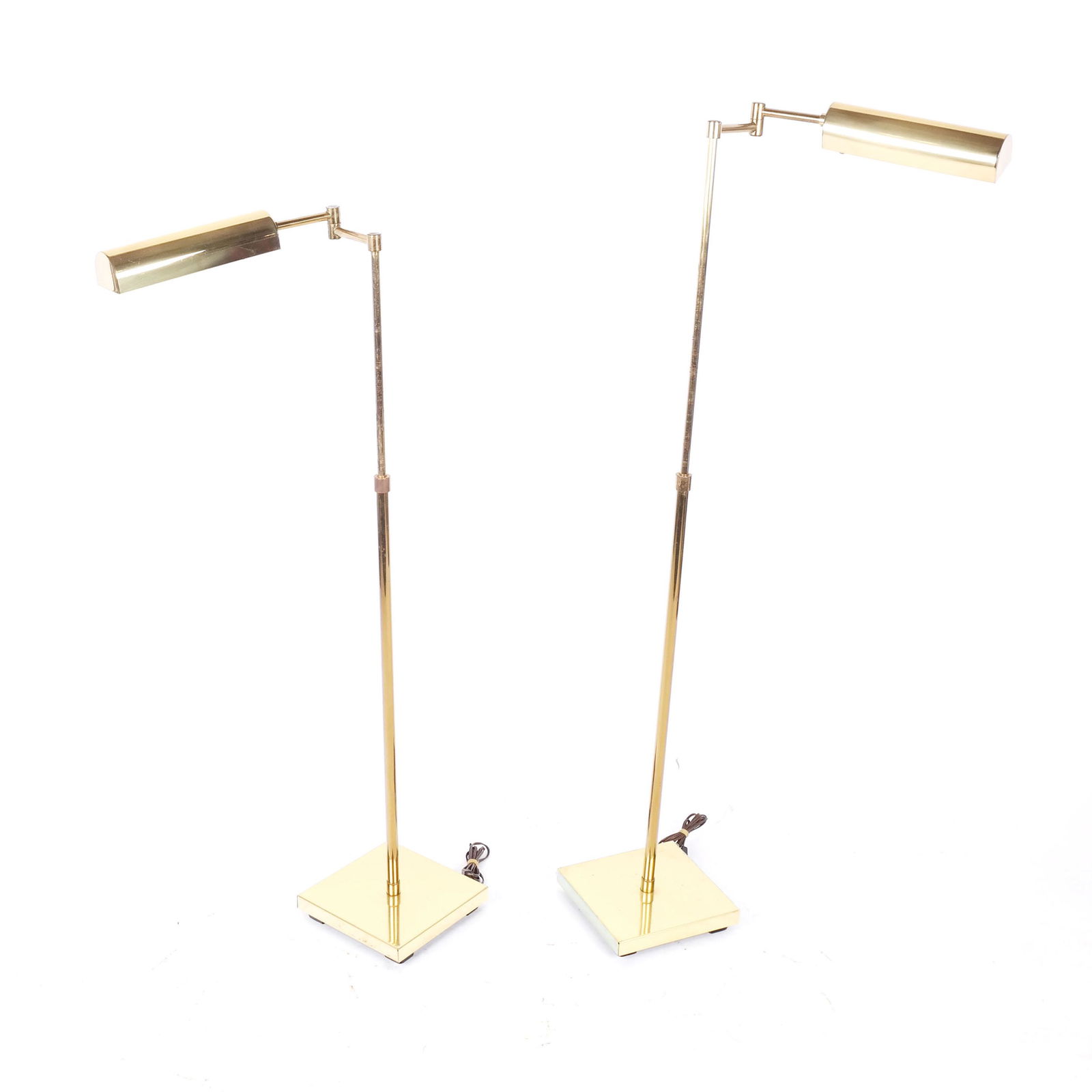 .Pair of Mid Century Modern Brass Reading Lamps (1 of 8)