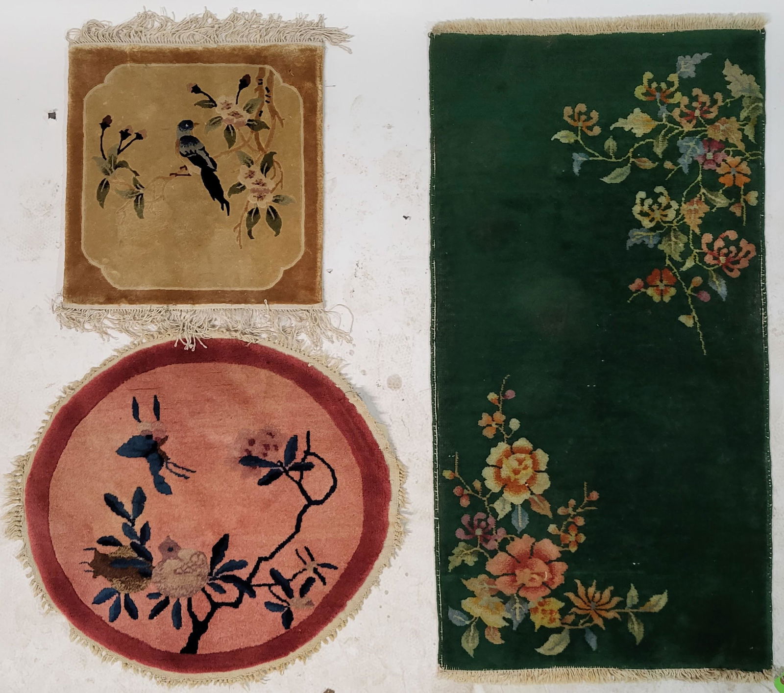 Chinese Silk Mat and Two Chinese Nichols Runners (1 of 16)