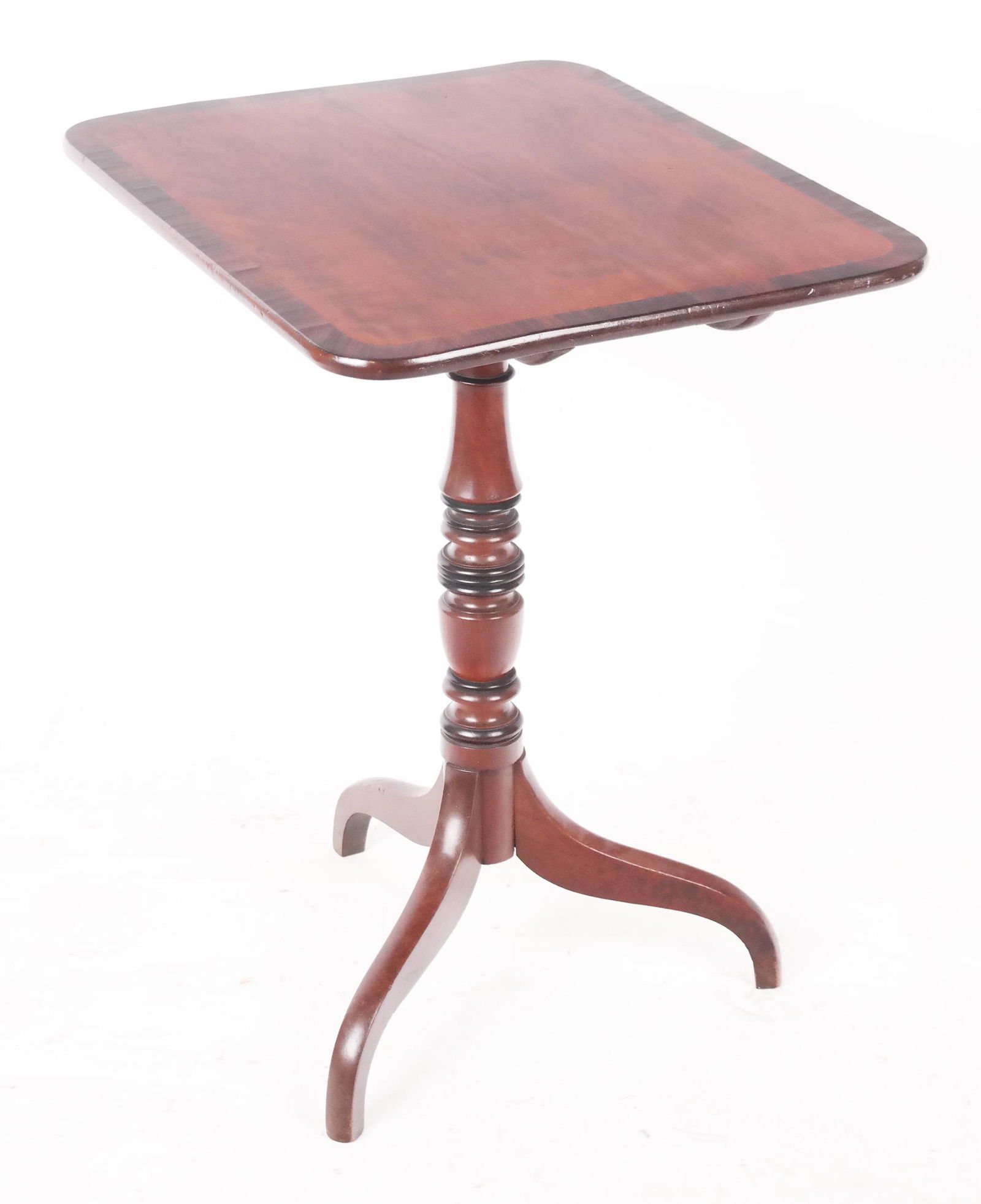 Georgian-Style Mahogany Tilt Top Side Table (1 of 6)
