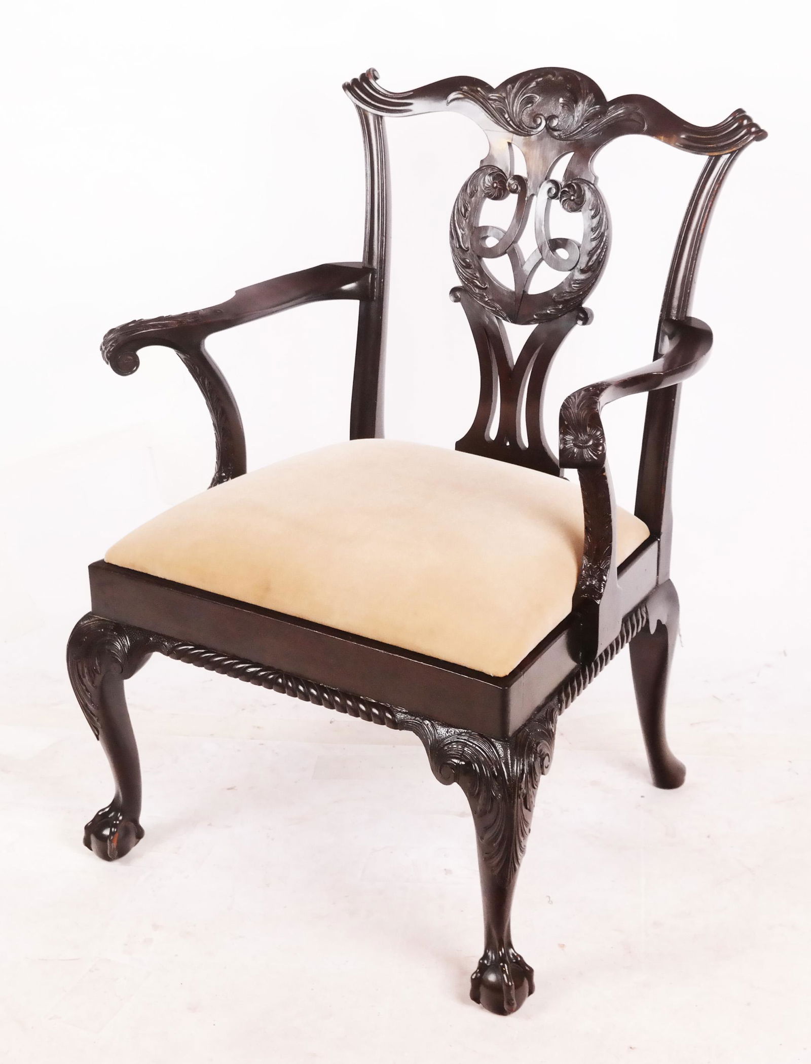American Centennial Chippendale Mahogany Armchair (1 of 7)