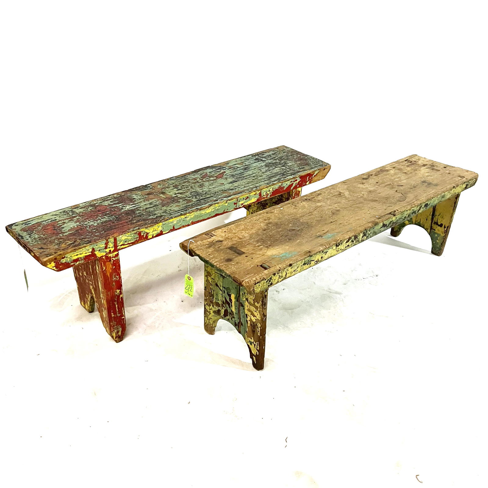 Two Painted and Distressed Benches (1 of 12)