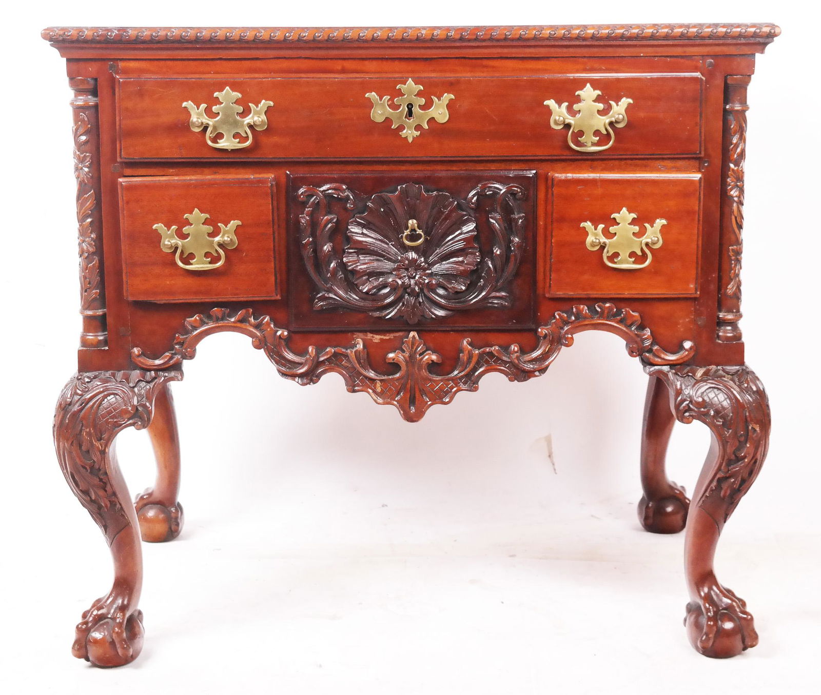 American Chippendale-Style Mahogany Dressing Table (1 of 20)
