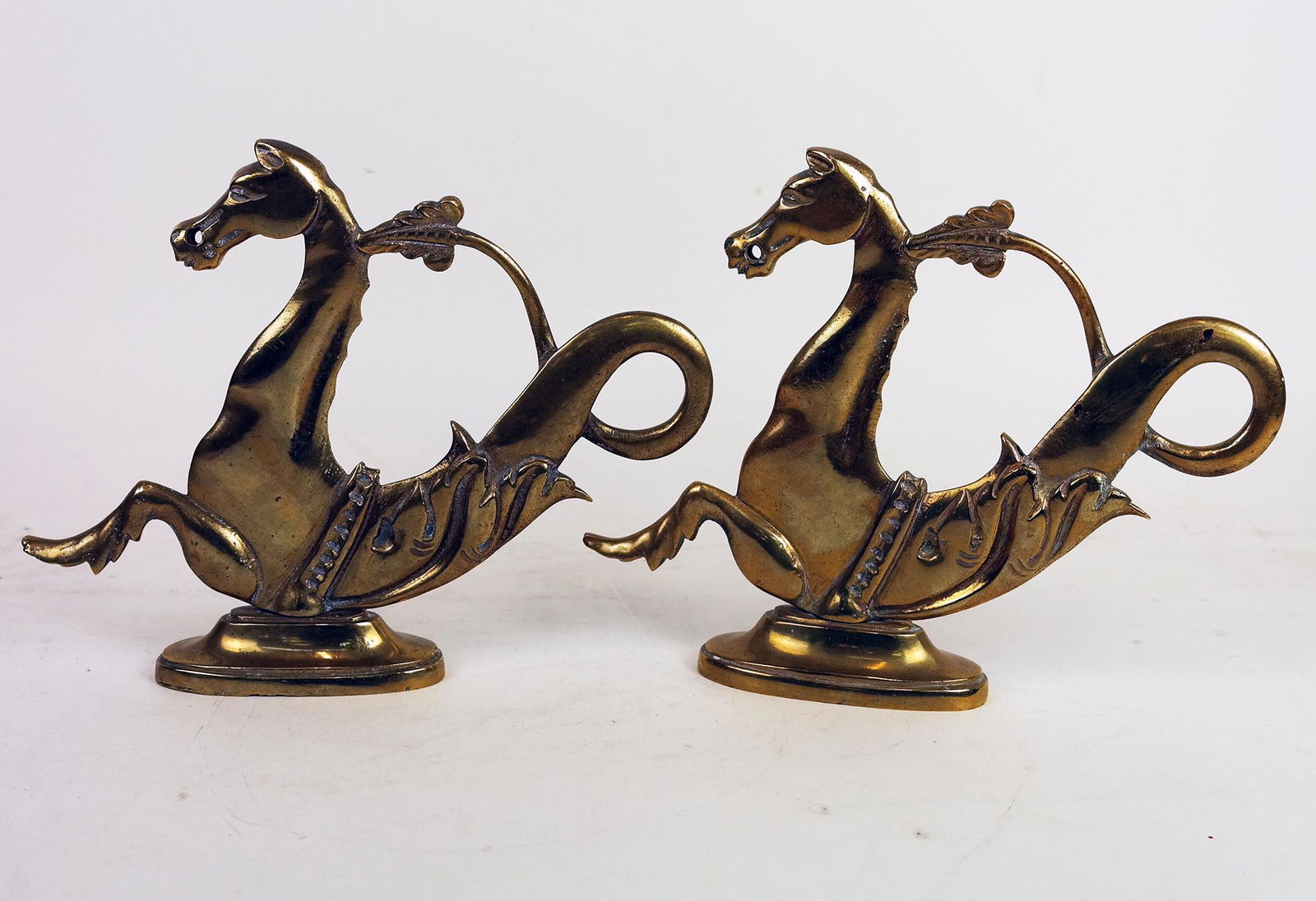 Nautical Maritime Pair of Brass Door Stops (1 of 8)