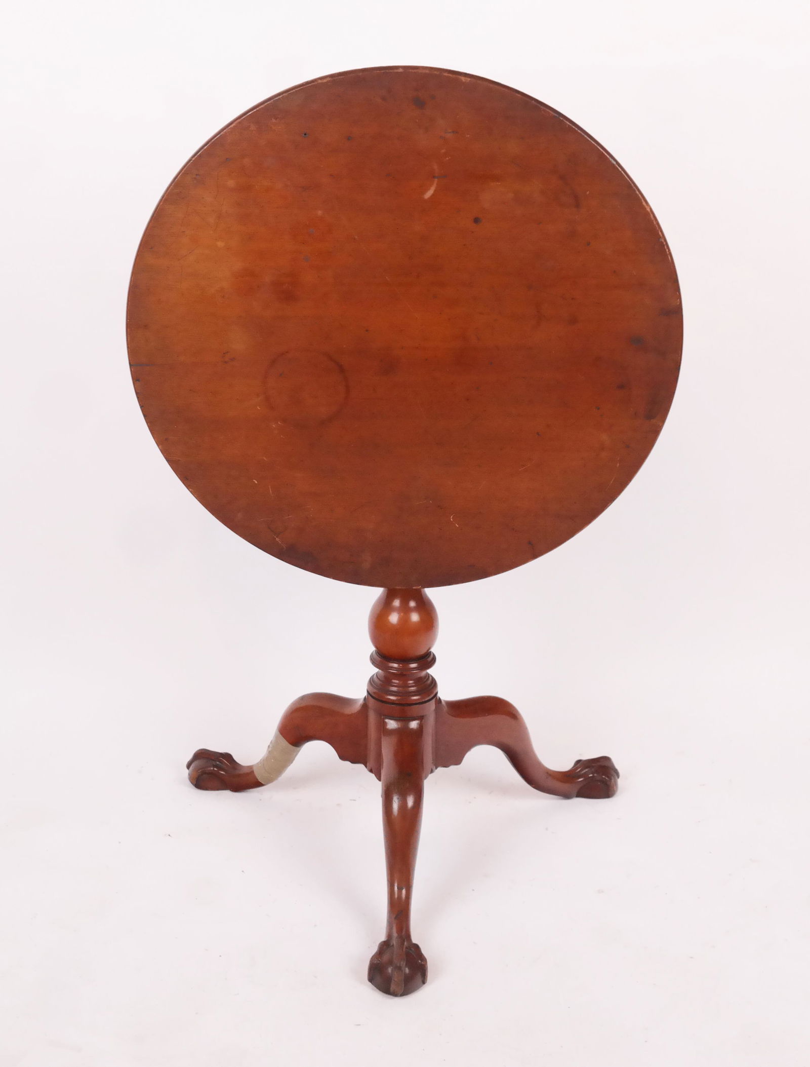Antique American Chippendale Tilt Top Table (1 of 9)