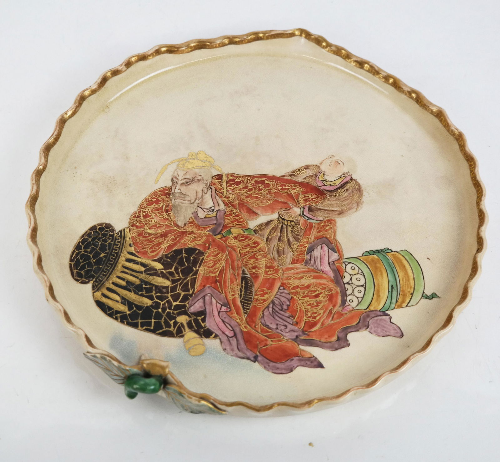 Japanese Glazed Ceramic Dish (1 of 6)