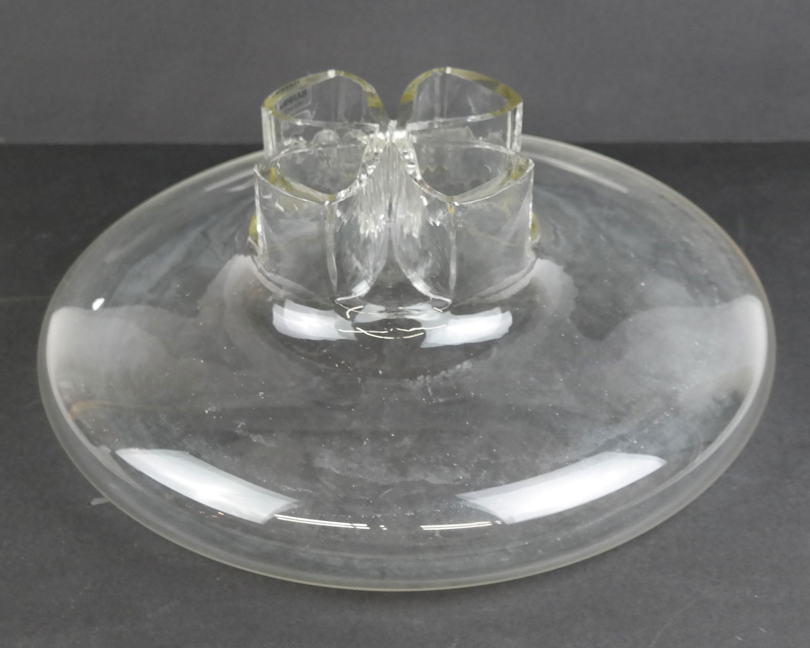 Alfredo Barbini Murano Clear Glass Vase, c. 1970s (1 of 8)