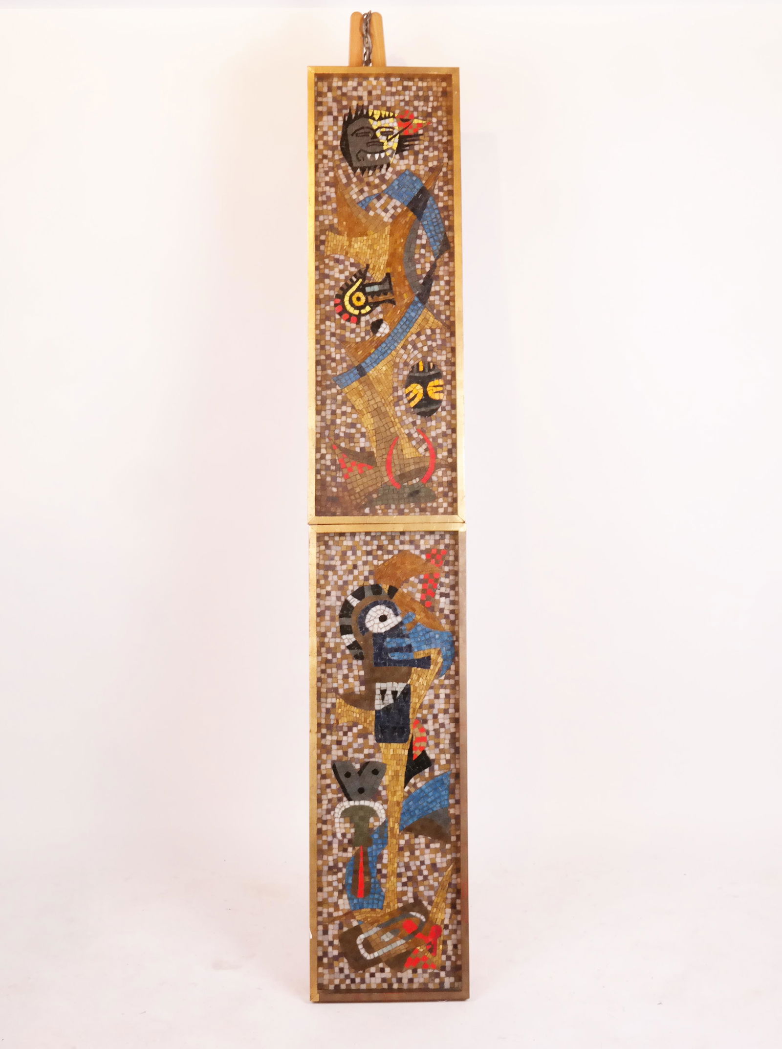 Two Modern Framed Abstract Tile Paintings (1 of 11)