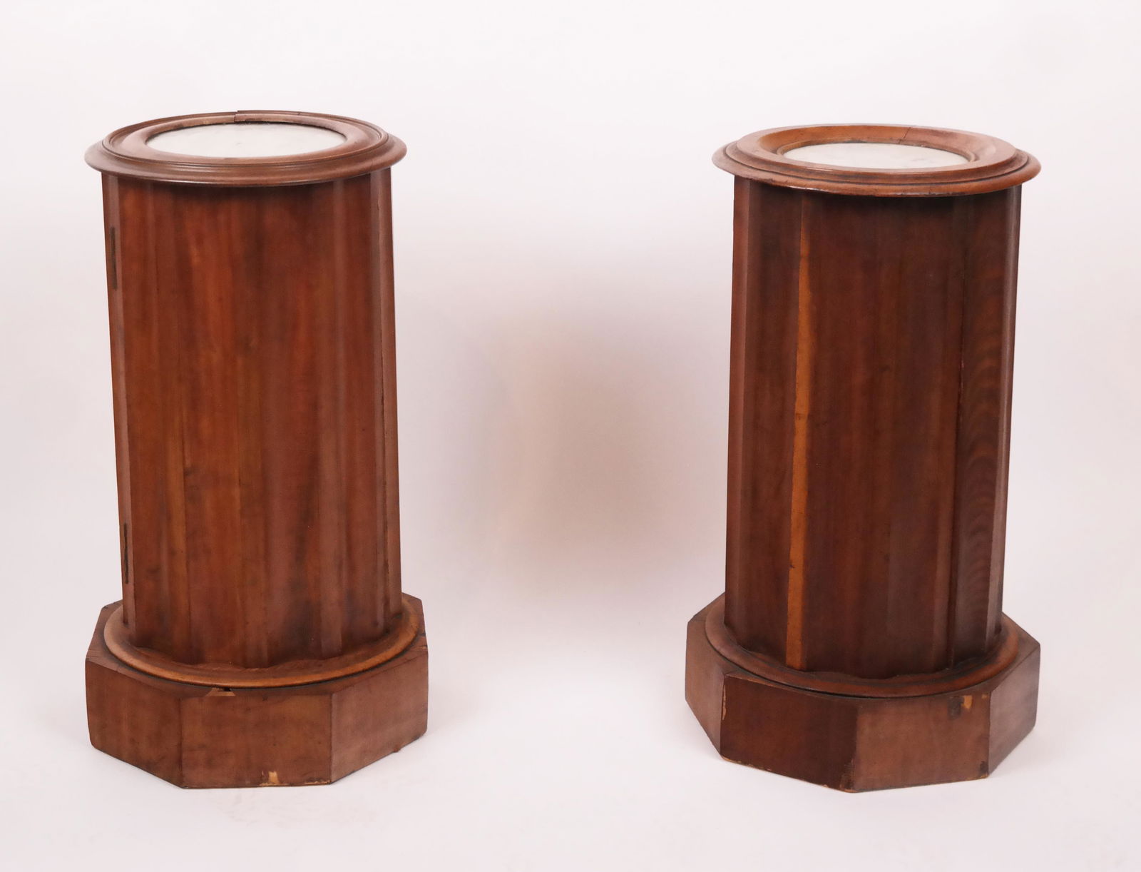 Two Classical-Style Fruitwood & Marble Tables (1 of 8)