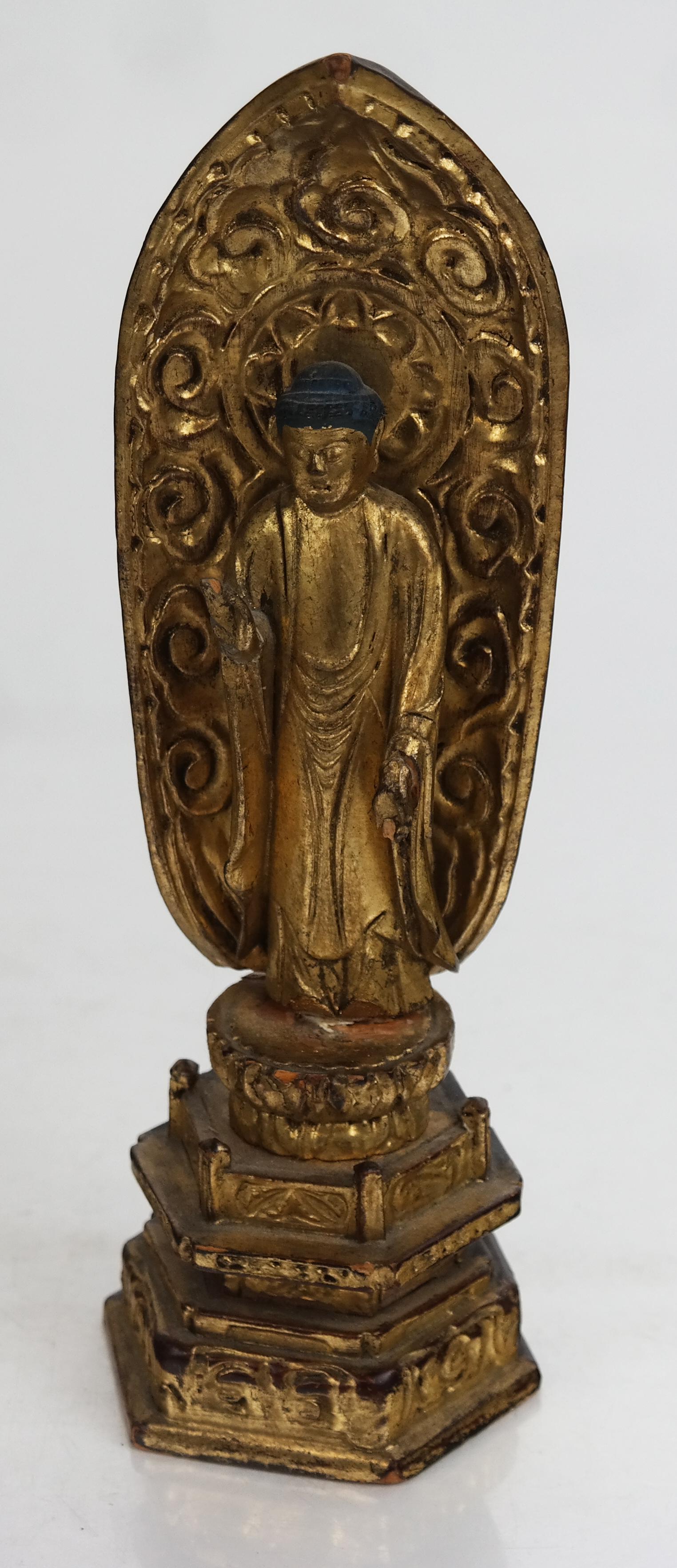 Southeast Asian Carved Giltwood Buddha (1 of 5)