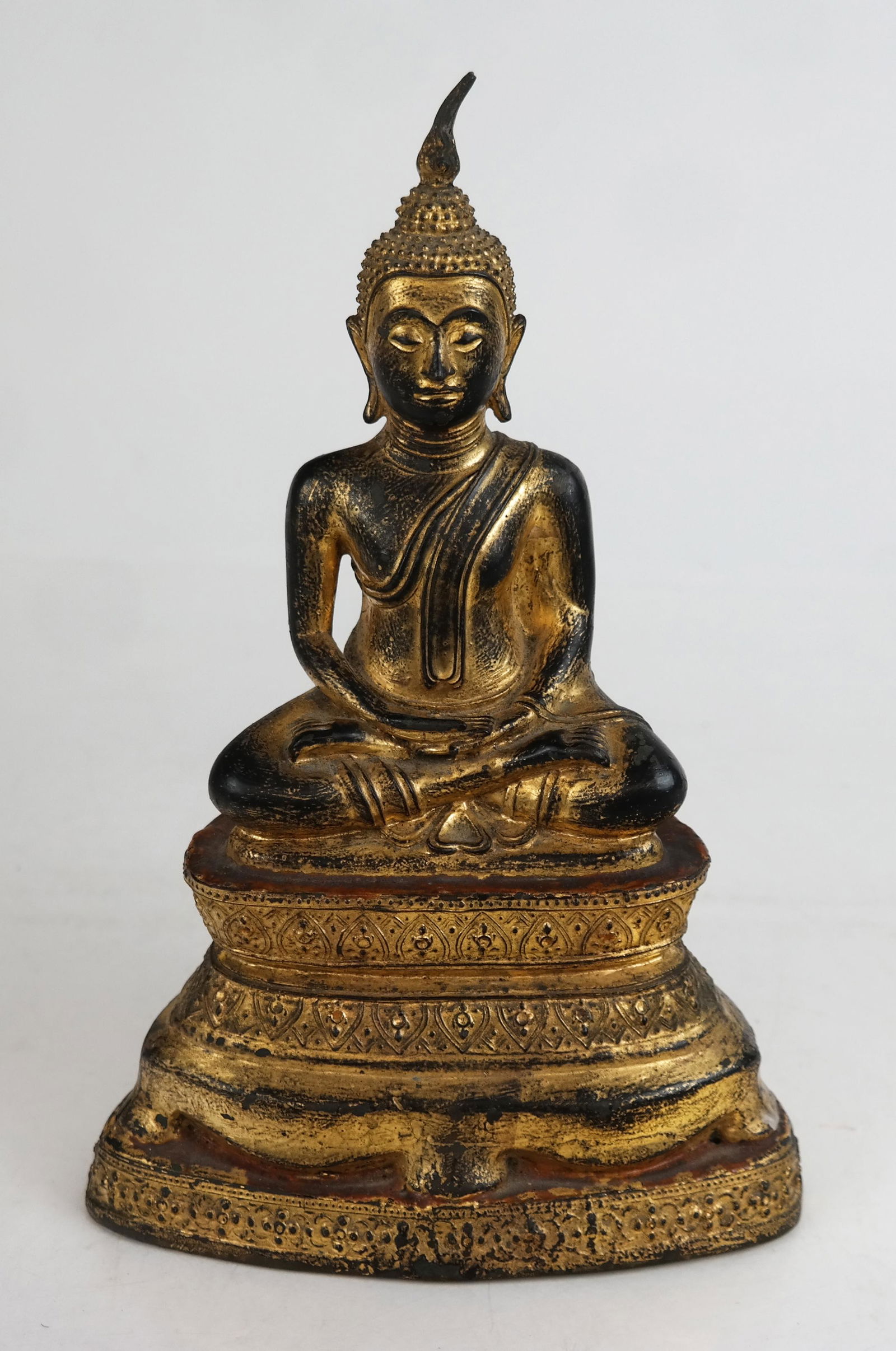 Southeast Asian Gilt Metal Figure of Buddha (1 of 6)