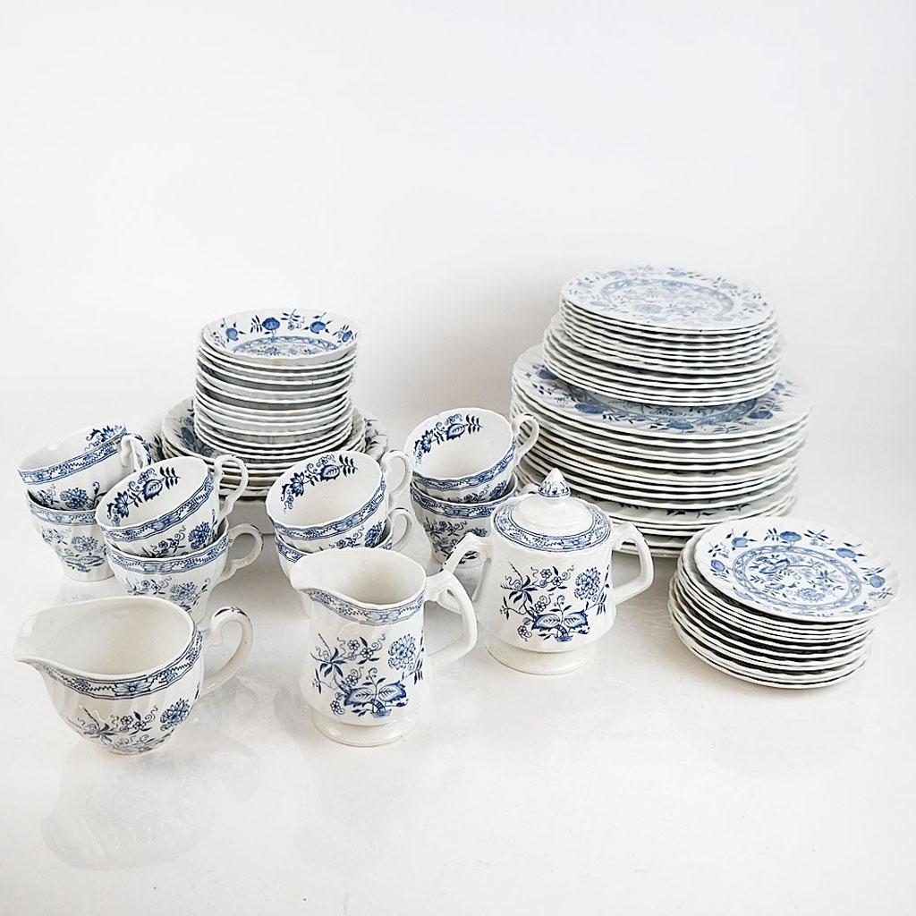 English Ironstone "Blue Fjord" Partial Service (71 (1 of 11)