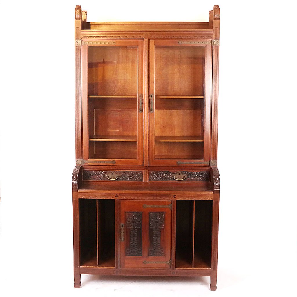 H.F. Jansen & Sons Dutch Carved Bookcase (1 of 13)