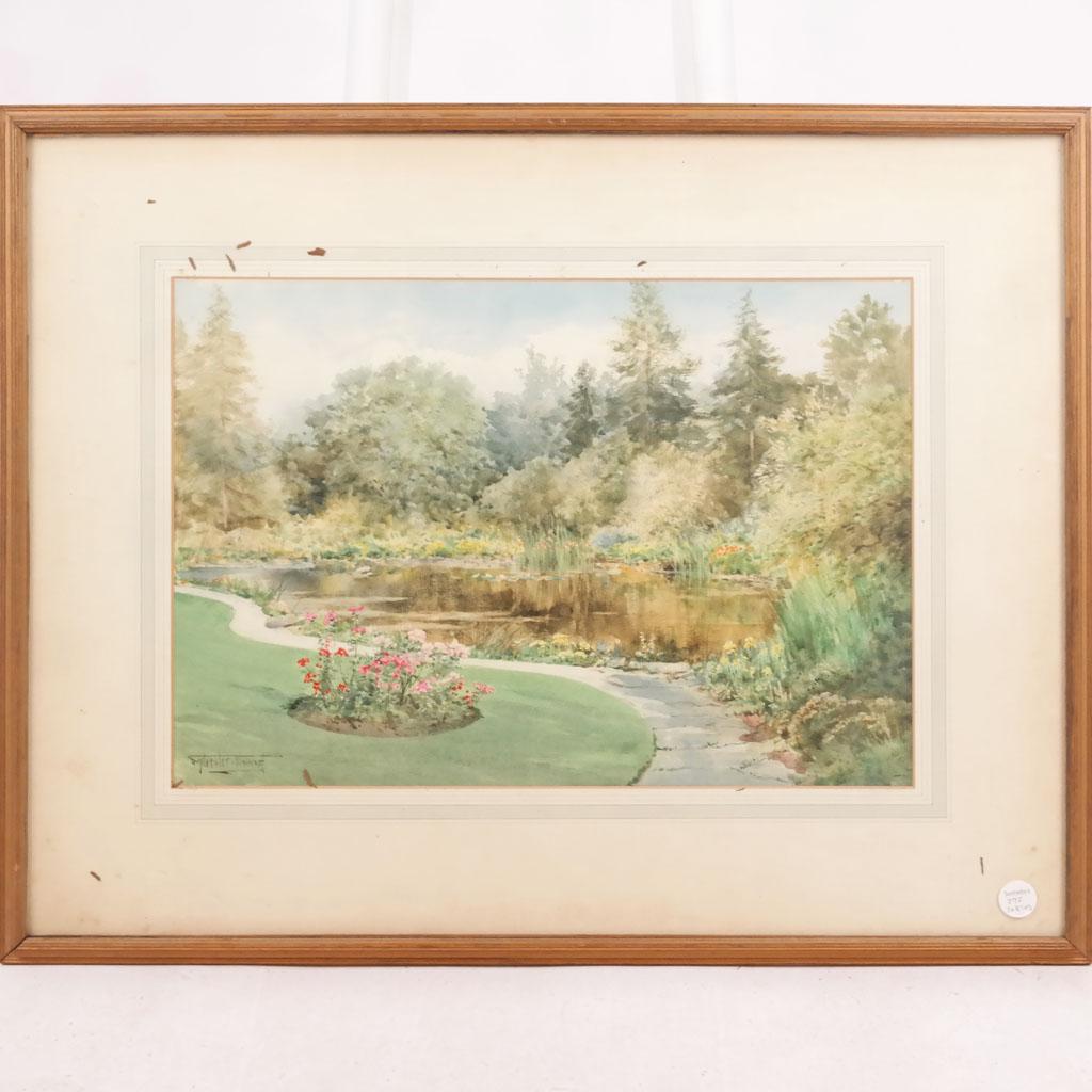 H.J.S. STANNARD: Landscape Watercolor Painting (1 of 11)