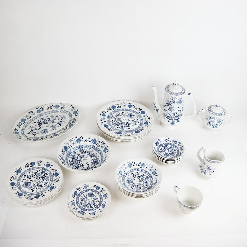 Partial Dinner Service "Blue Fjord" by Wood & Sons (1 of 9)