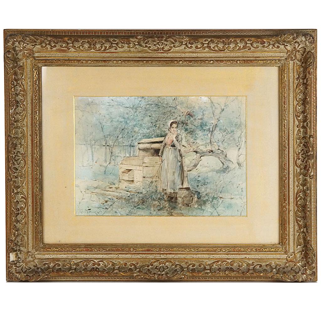 Watercolor on Paper - Woman Standing (1 of 7)