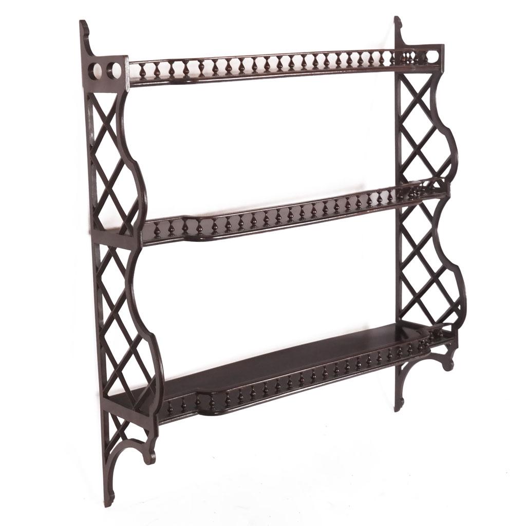 20th C. Mahogany Hanging Etagere (1 of 7)